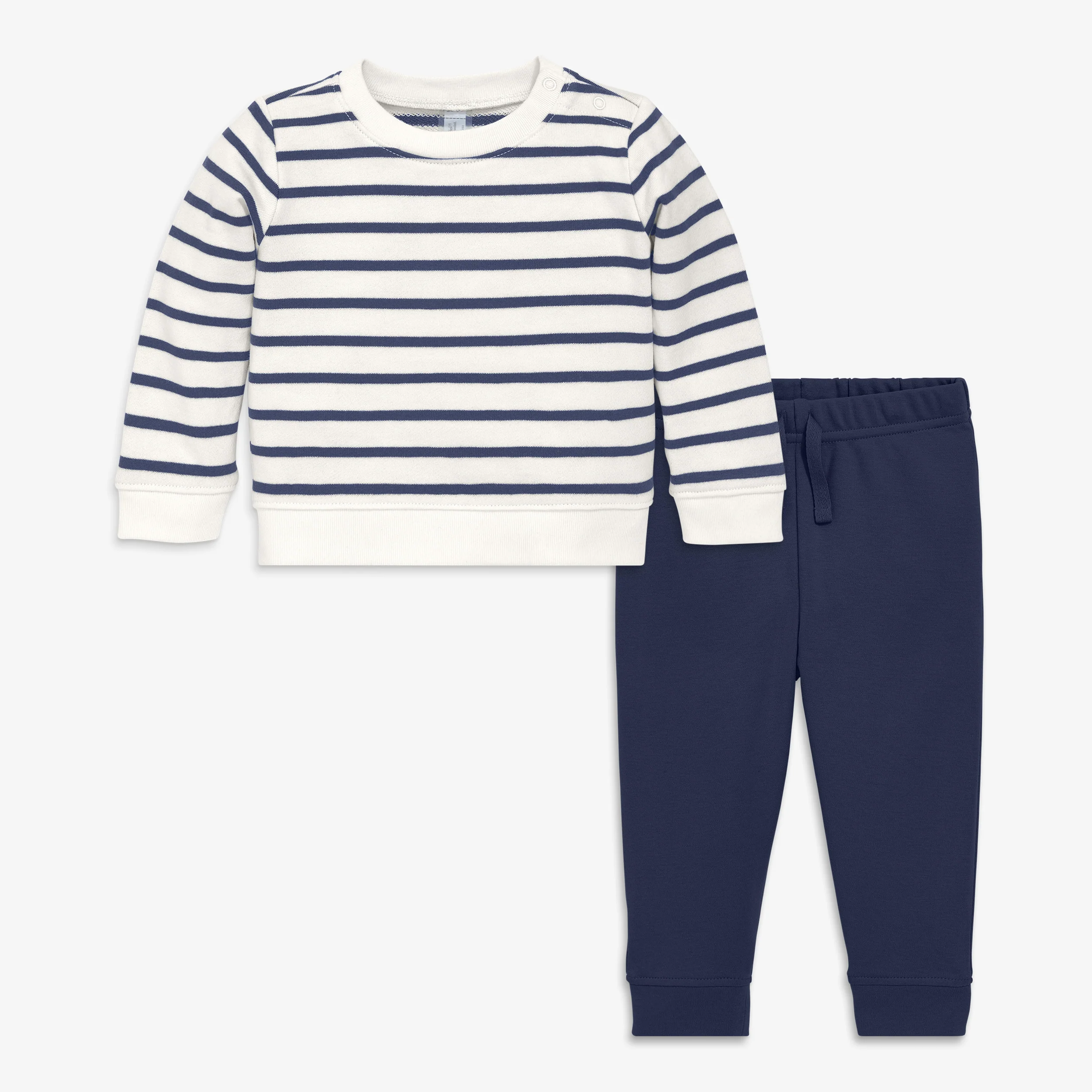 Baby sweatshirt outfit in stripe