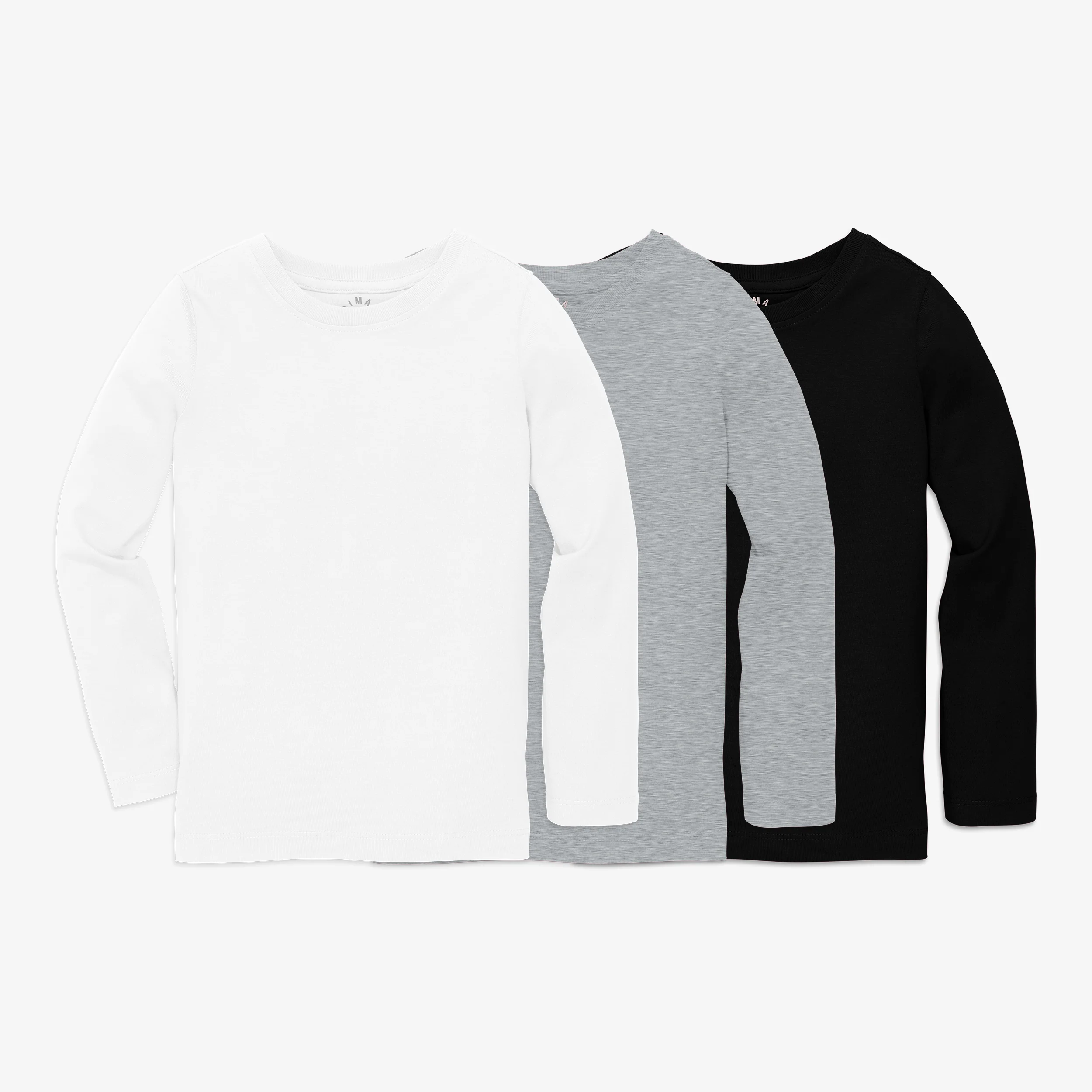 Kids long sleeve slim tee 3-pack