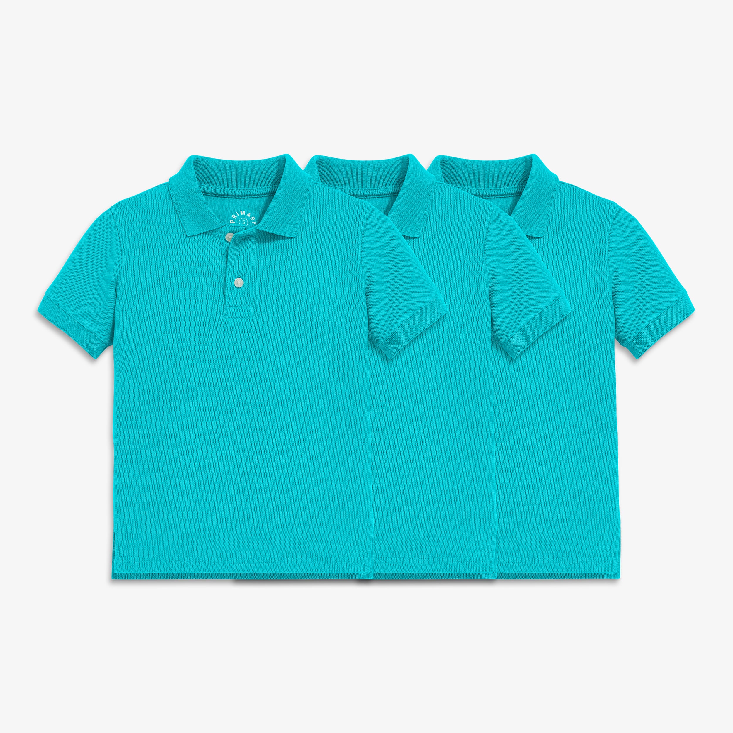 Kids short sleeve pique polo 3-pack - Image 12