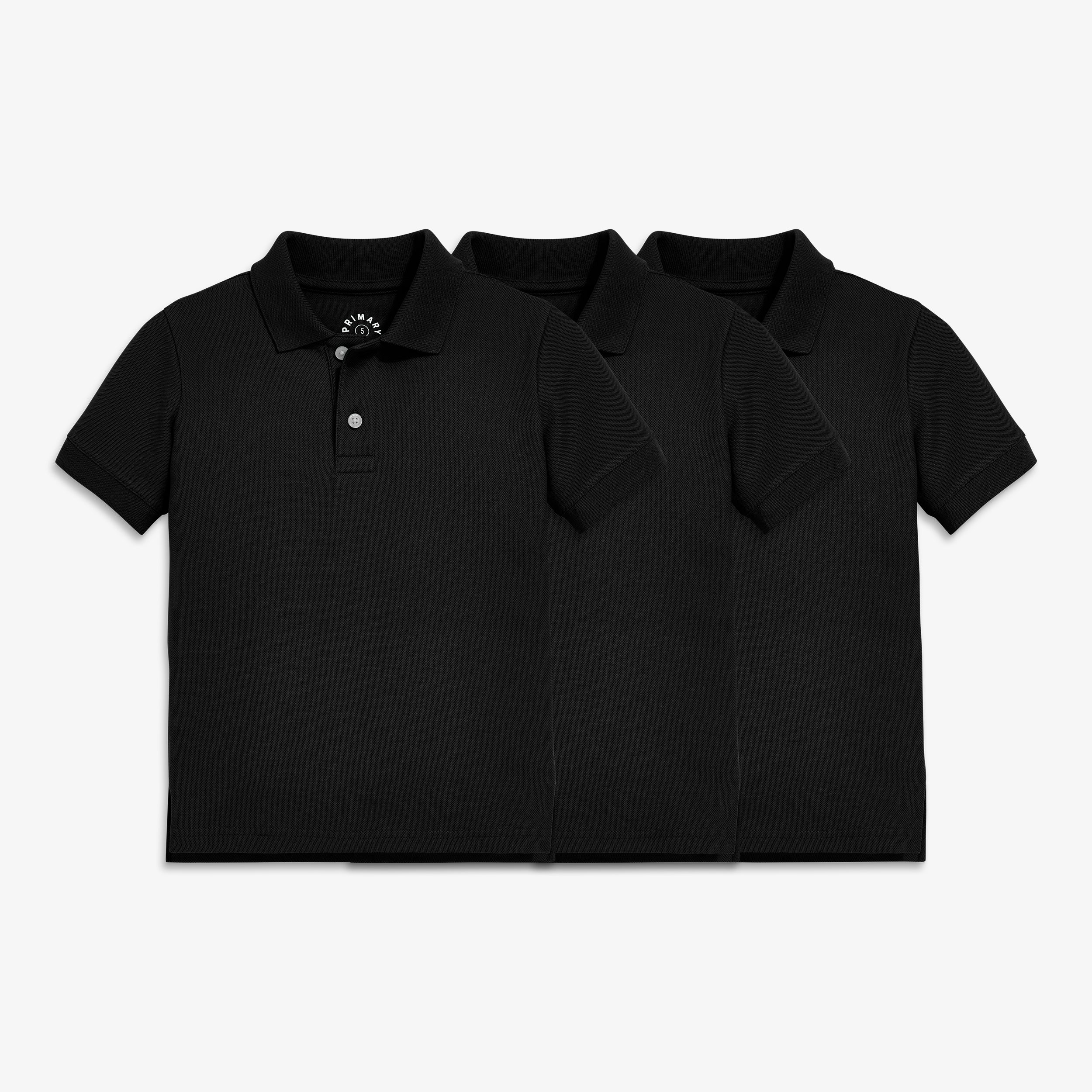 Kids short sleeve pique polo 3-pack - Image 2