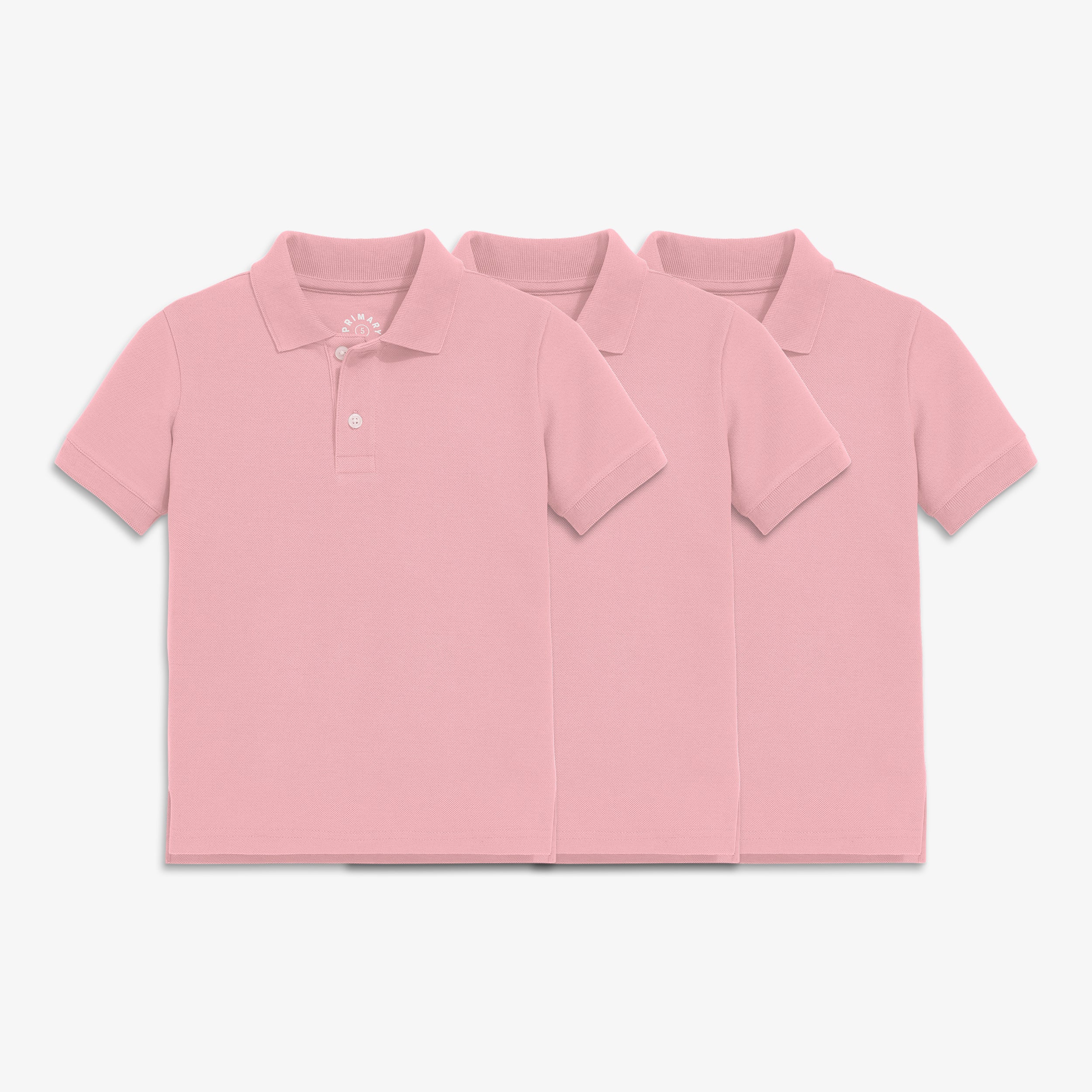 Kids short sleeve pique polo 3-pack - Image 3