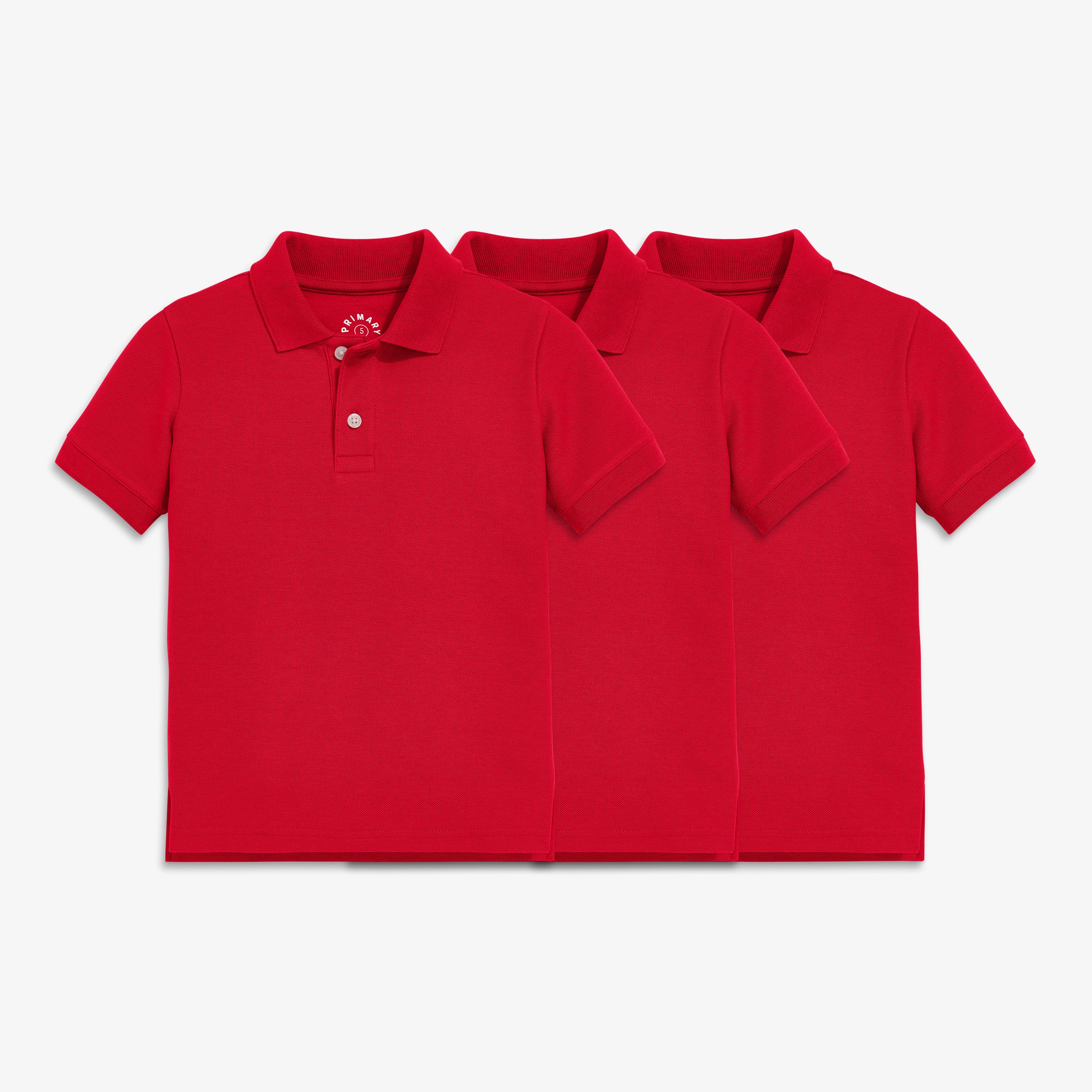 Kids short sleeve pique polo 3-pack - Image 4