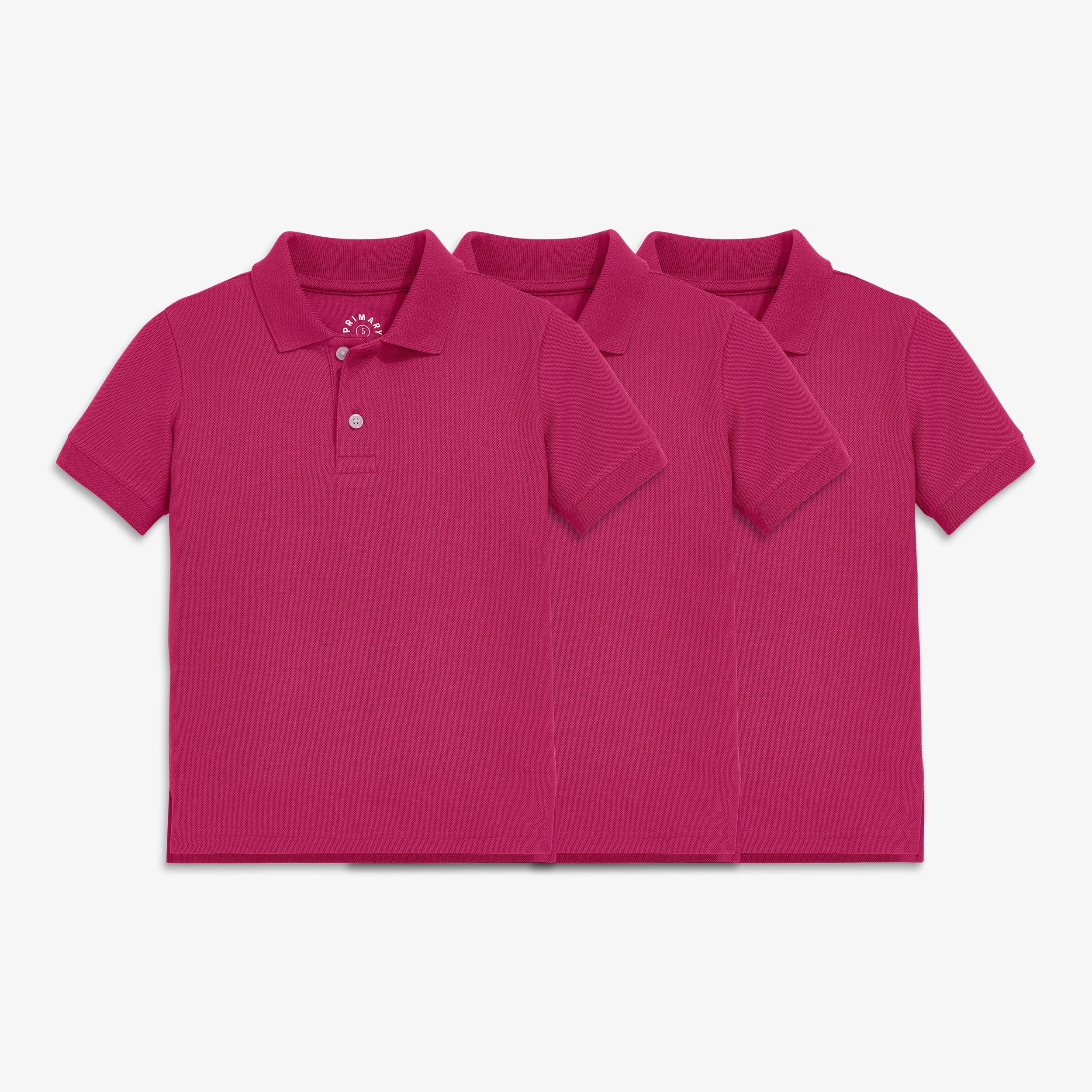 Kids short sleeve pique polo 3-pack seasonal - Image 3