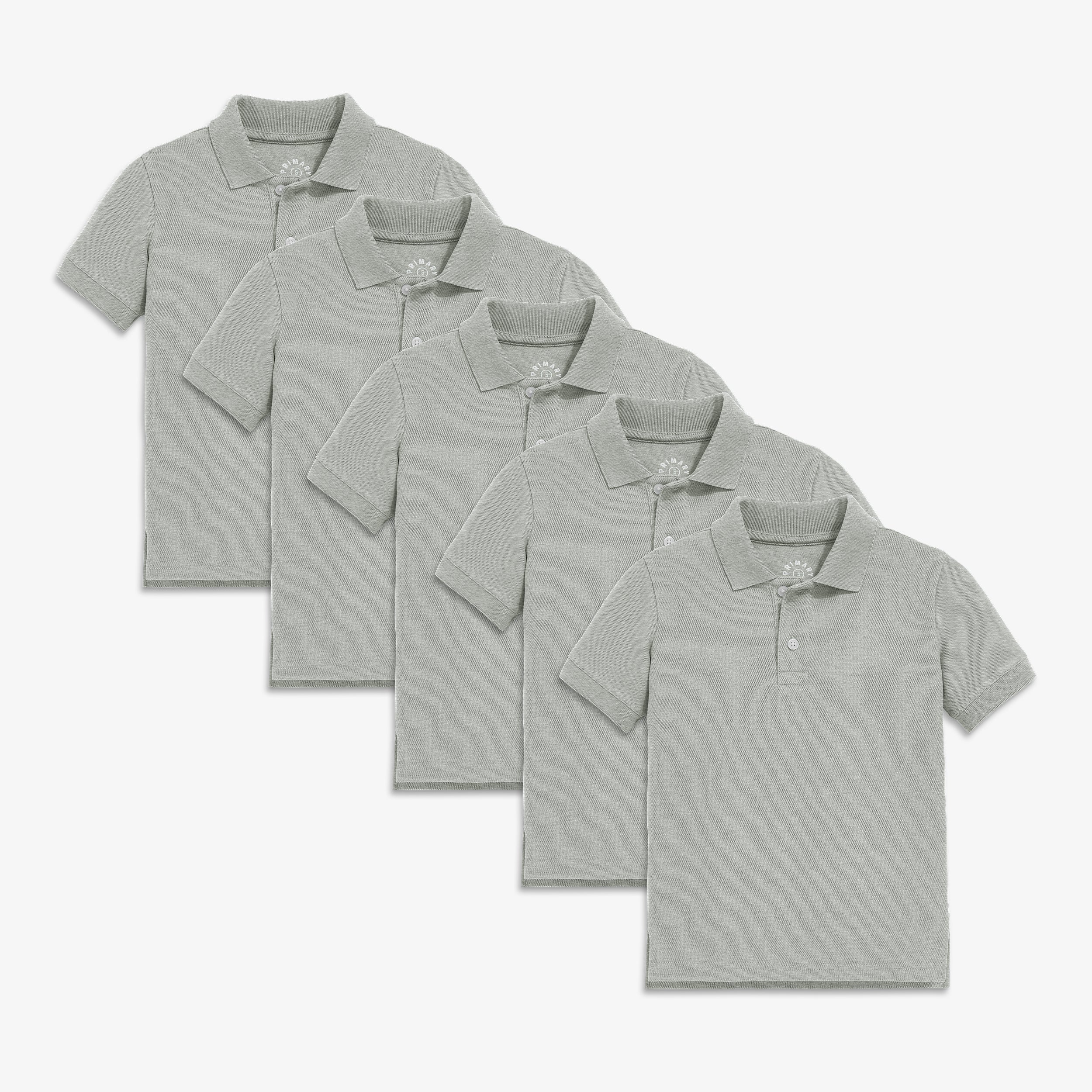 Kids short sleeve pique polo 5-pack - Image 2