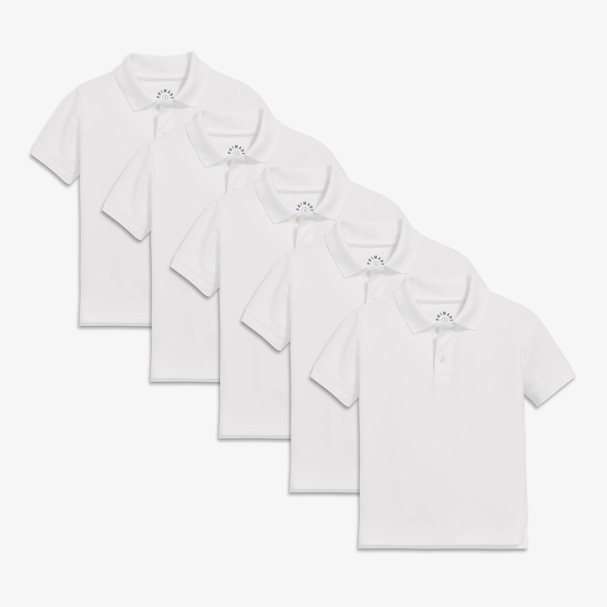 Kids short sleeve pique polo 5-pack - Image 4