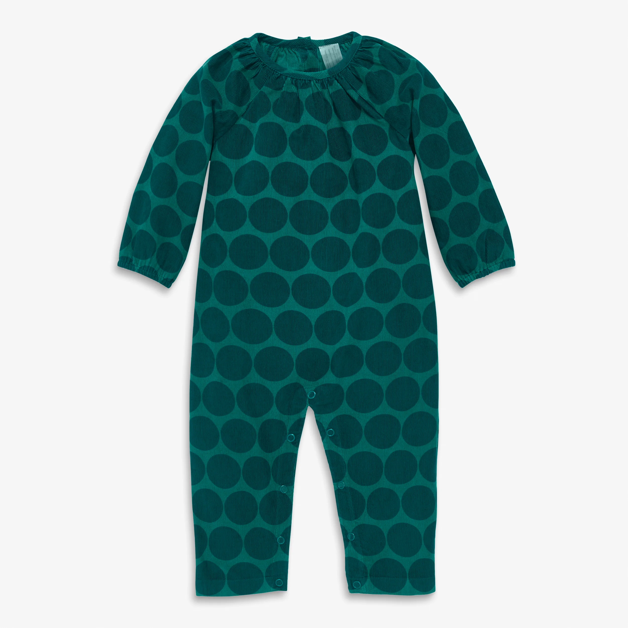 Clearance baby corduroy romper in cutout dot - Image 3