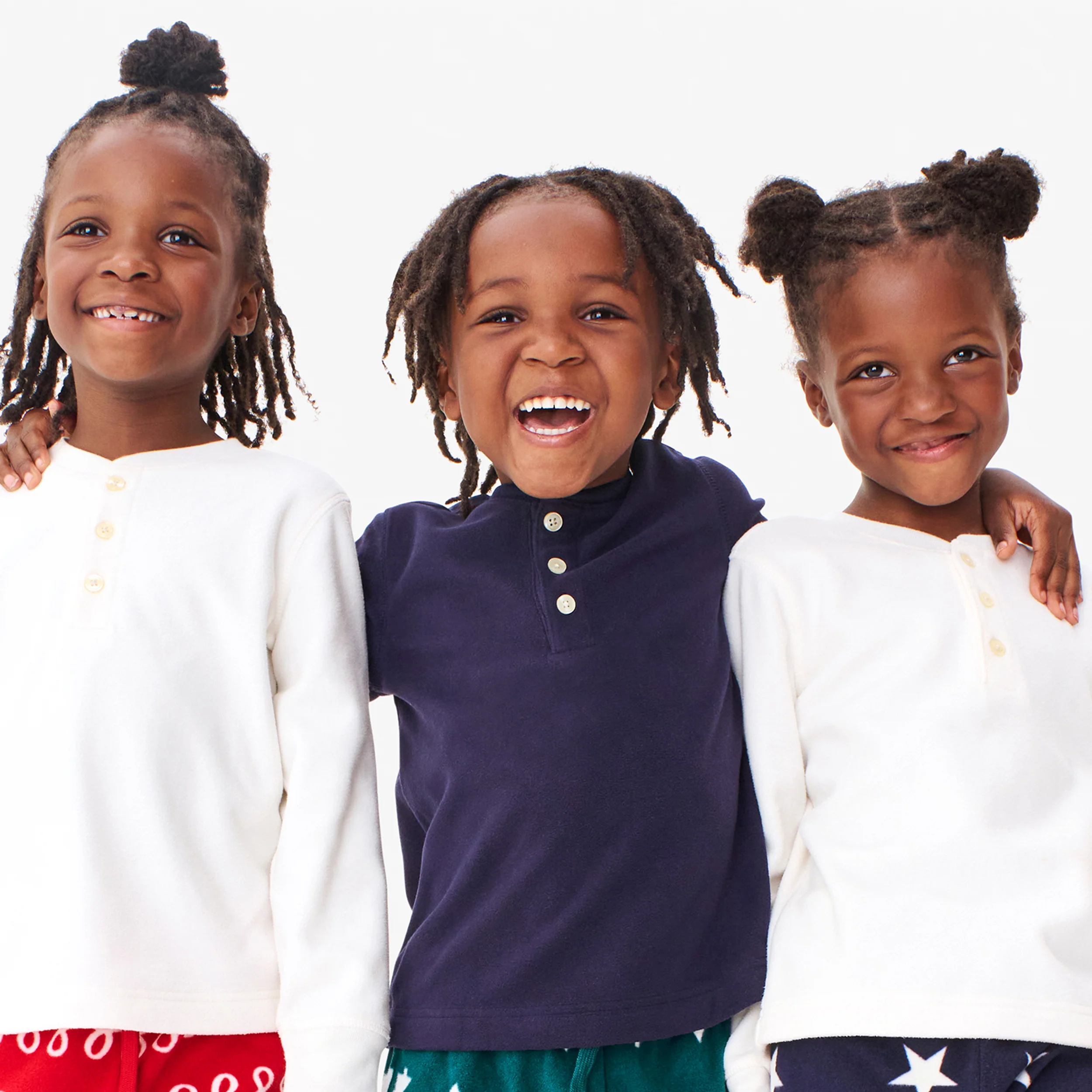 Kids fleece PJ henley - Image 6