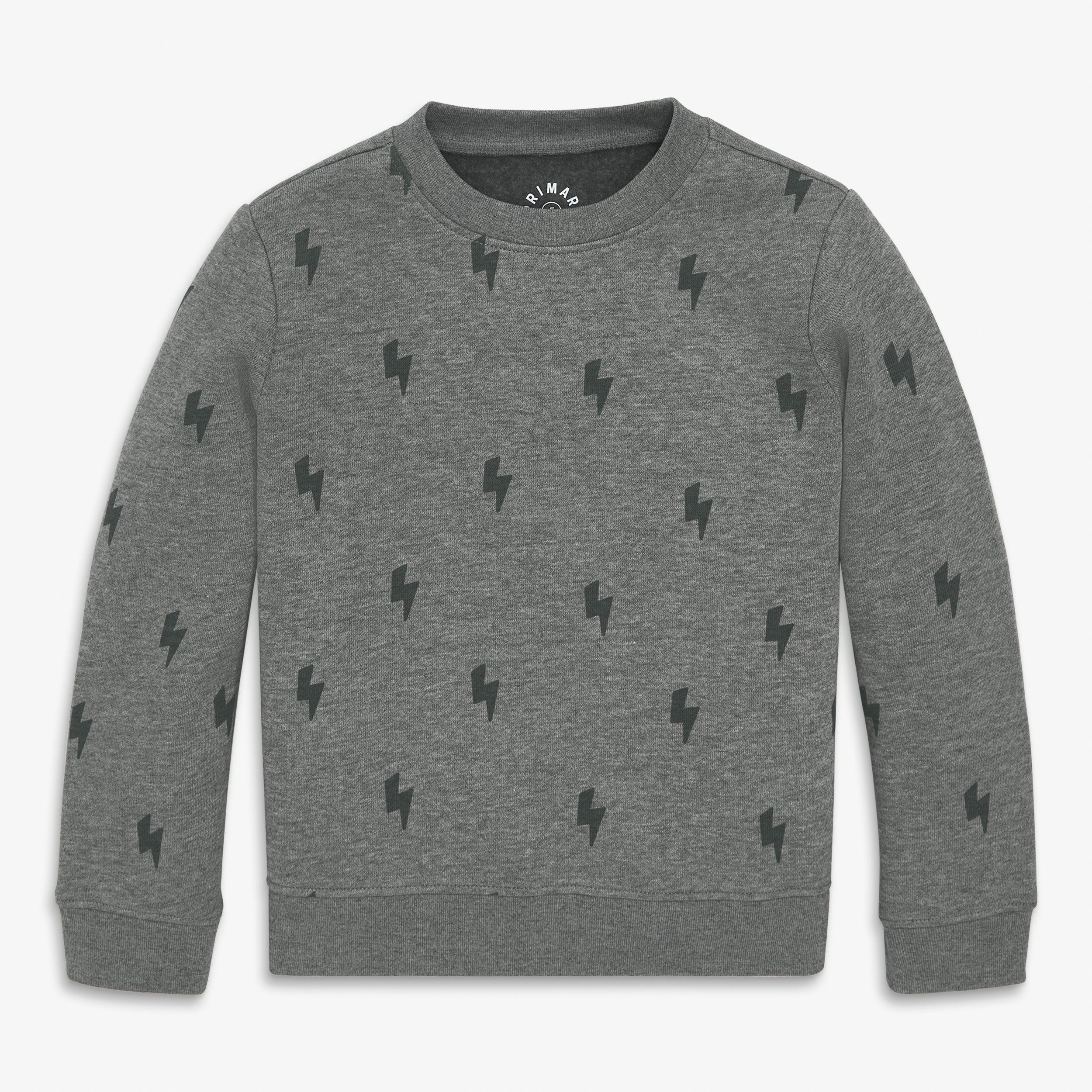 Clearance kids cozy fleece sweatshirt in mini bolts