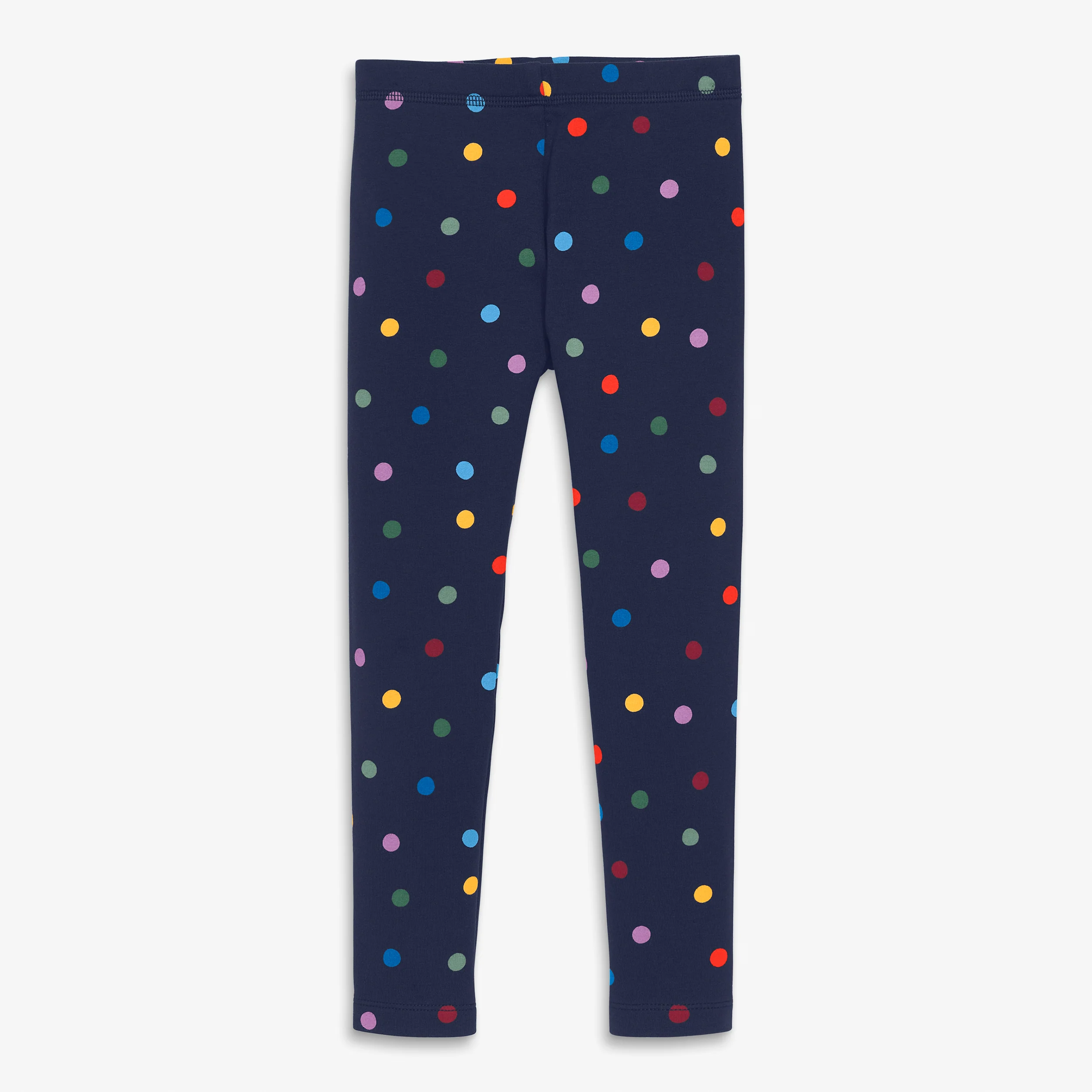 Clearance kids french terry cozy legging in confetti dots