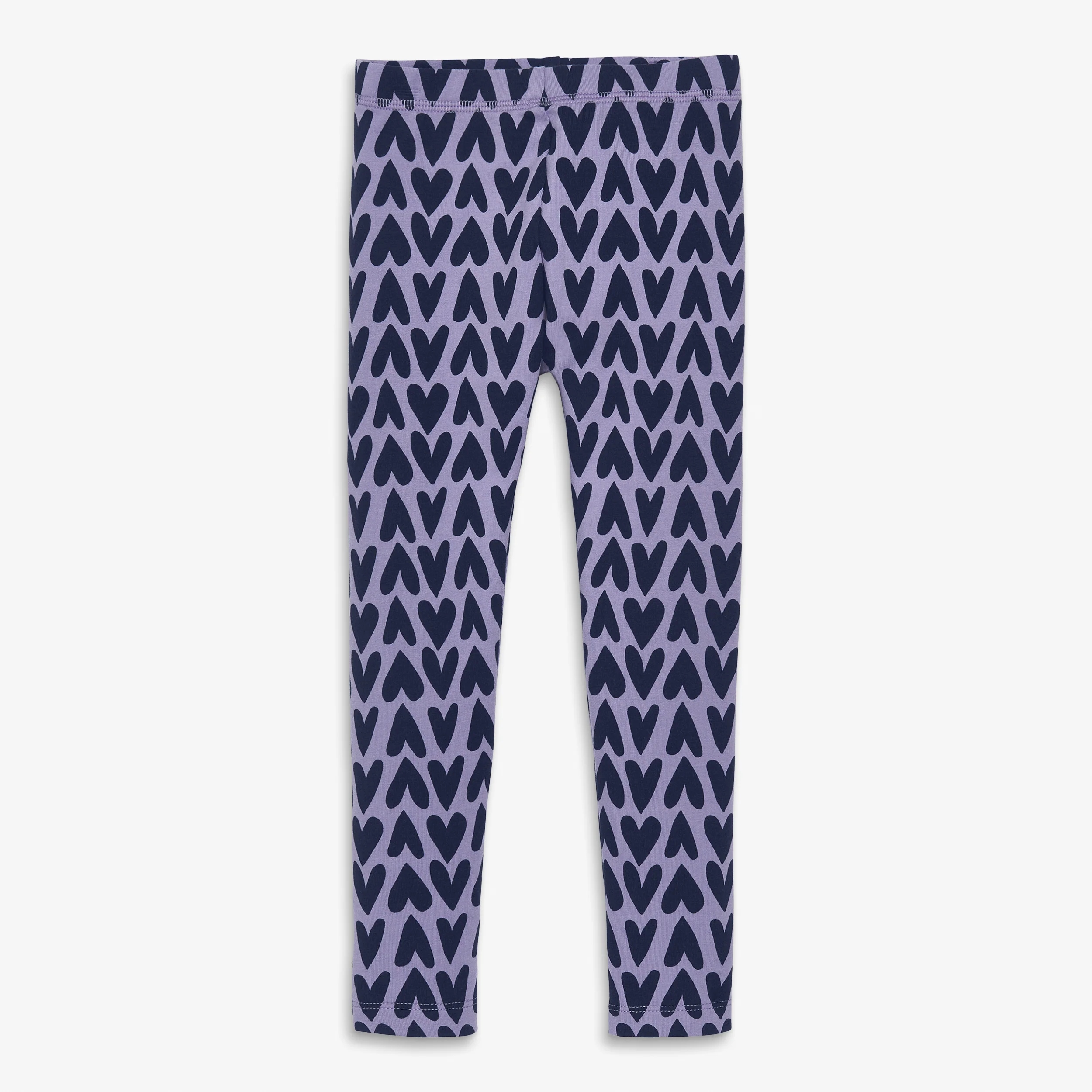 Clearance kids french terry cozy legging in cutout hearts