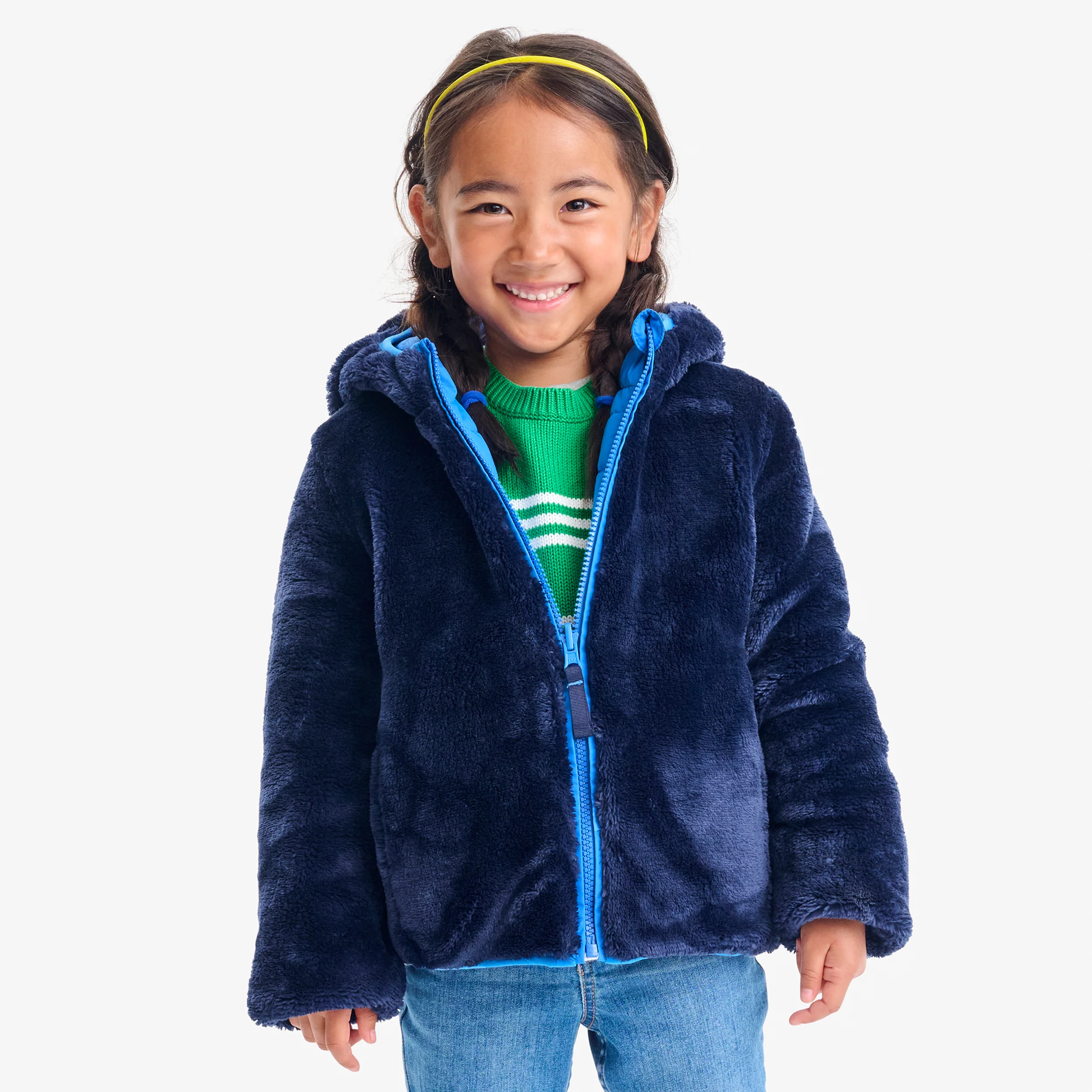 Kids reversible fleece puffer jacket - Image 12