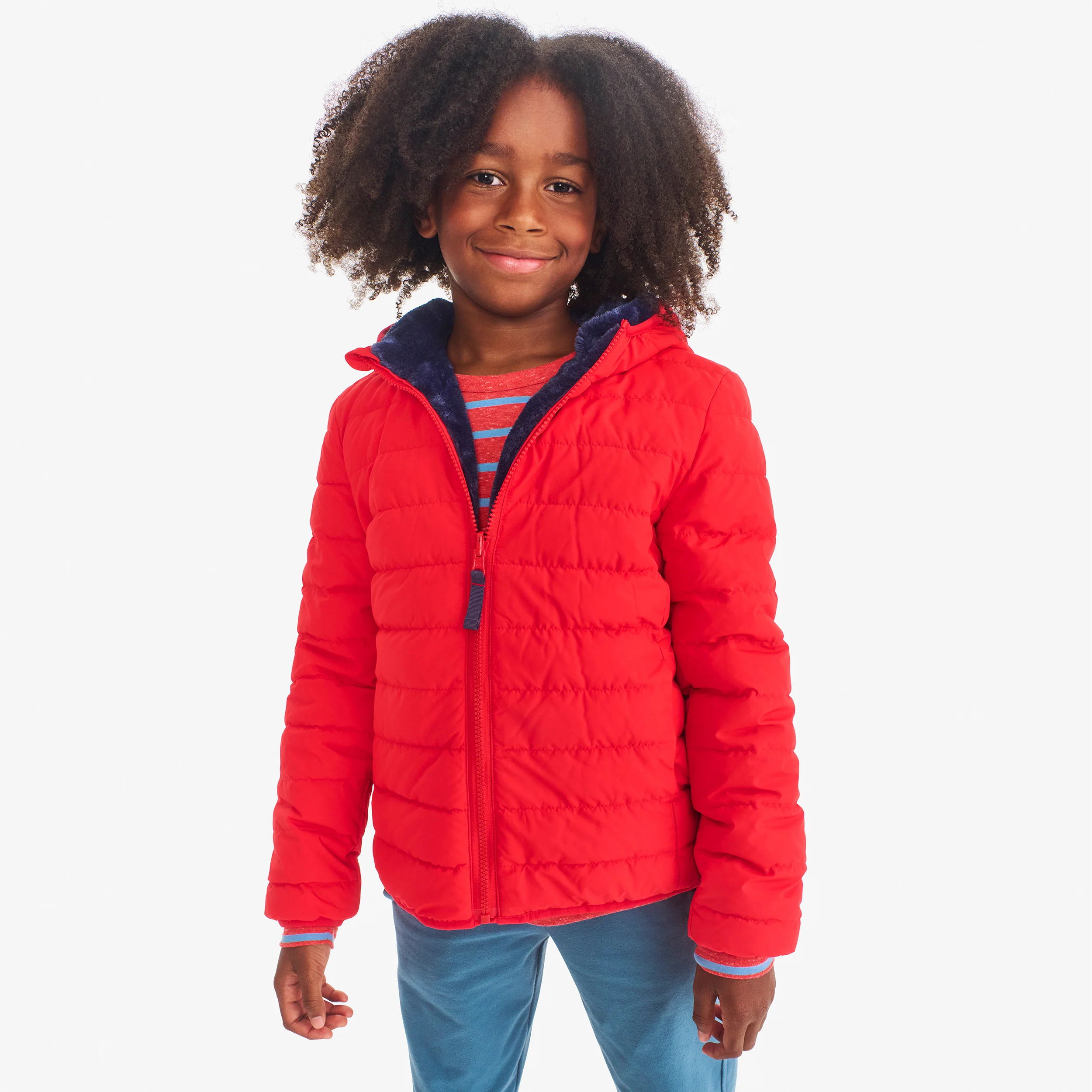 Kids reversible fleece puffer jacket - Image 13