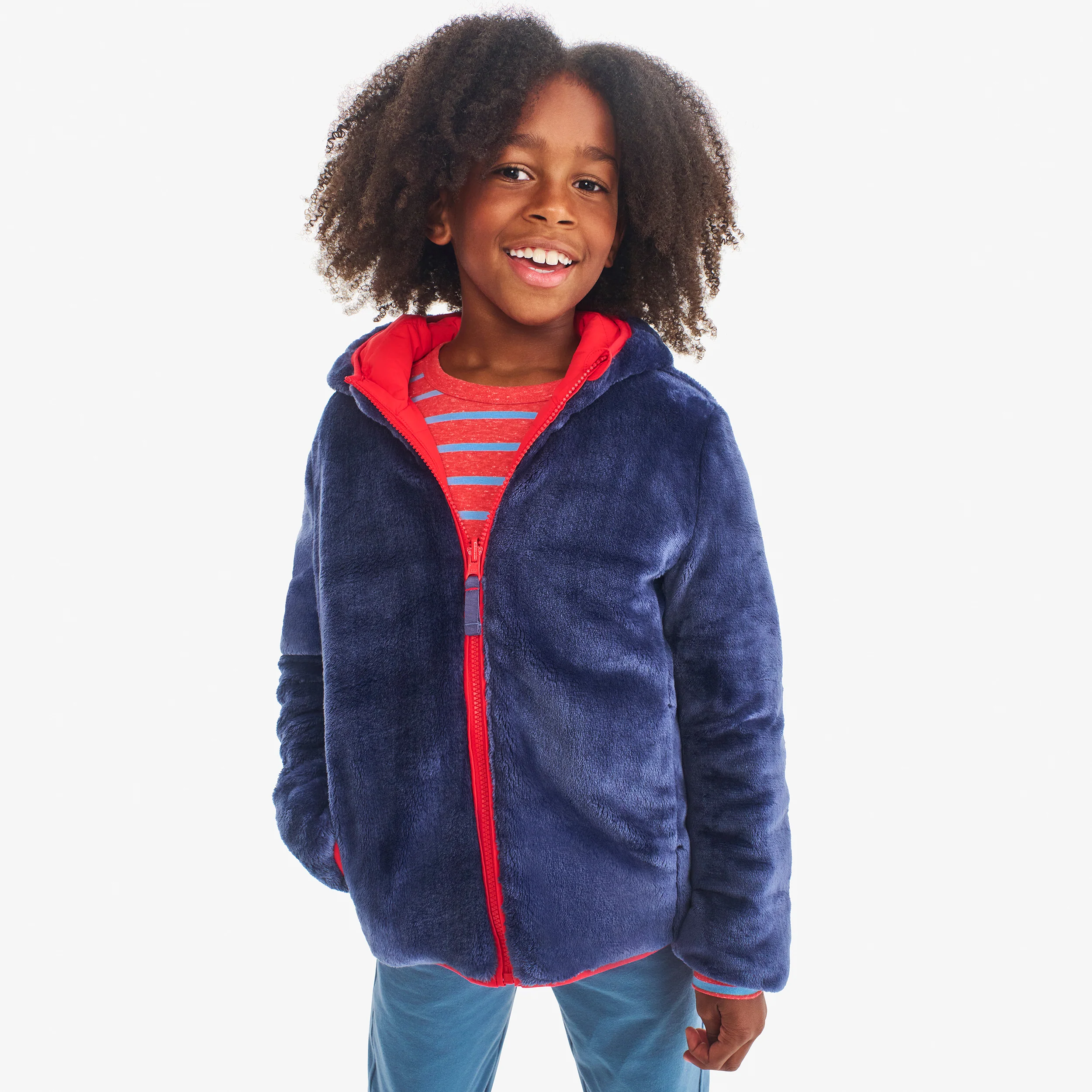 Kids reversible fleece puffer jacket - Image 14