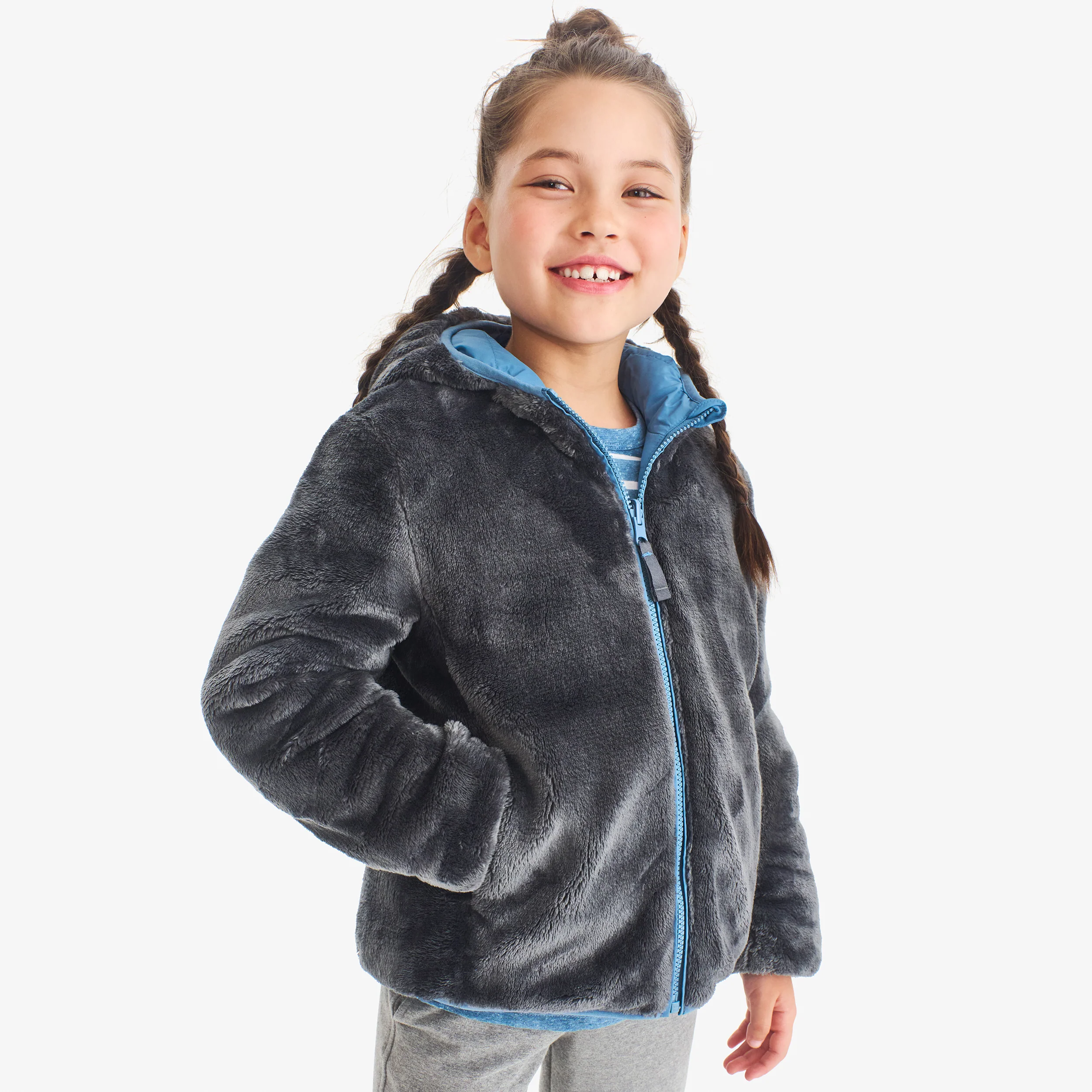 Kids reversible fleece puffer jacket - Image 16
