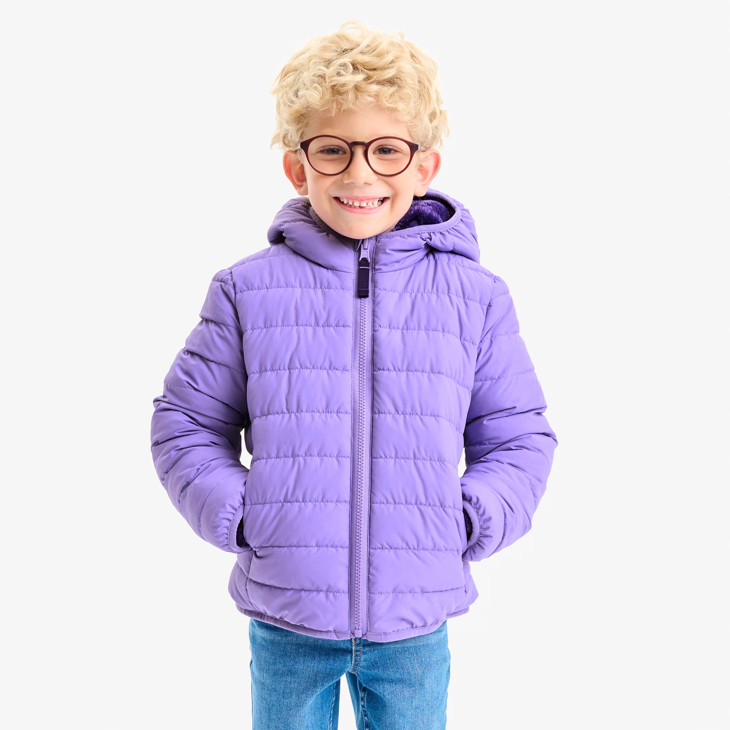 Kids reversible fleece puffer jacket - Image 17