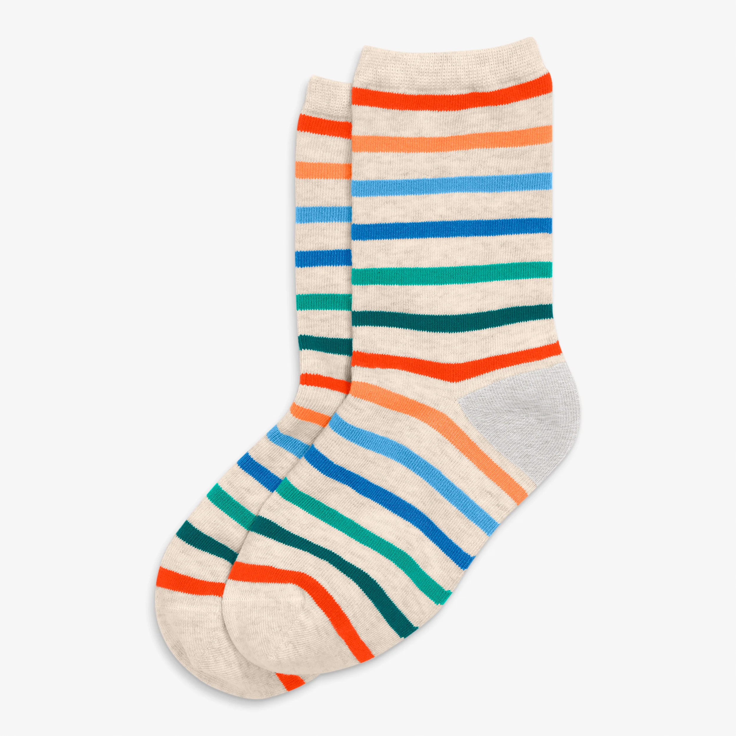 Clearance kids crew sock in rainbow stripe - Image 12