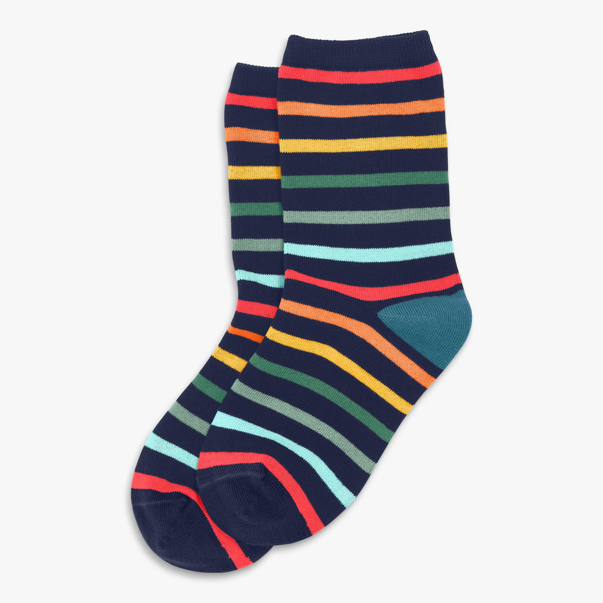 Clearance kids crew sock in rainbow stripe - Image 3