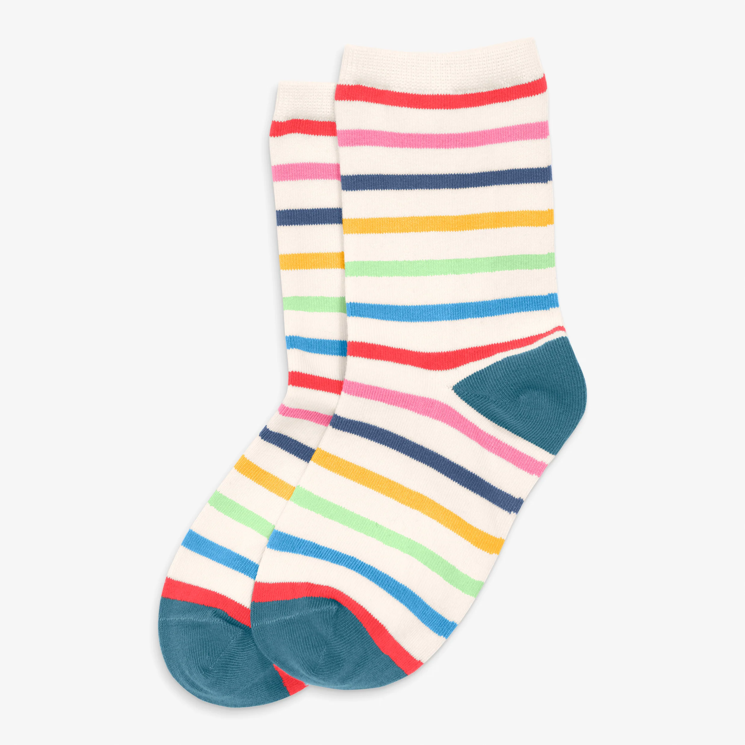 Clearance kids crew sock in rainbow stripe - Image 4