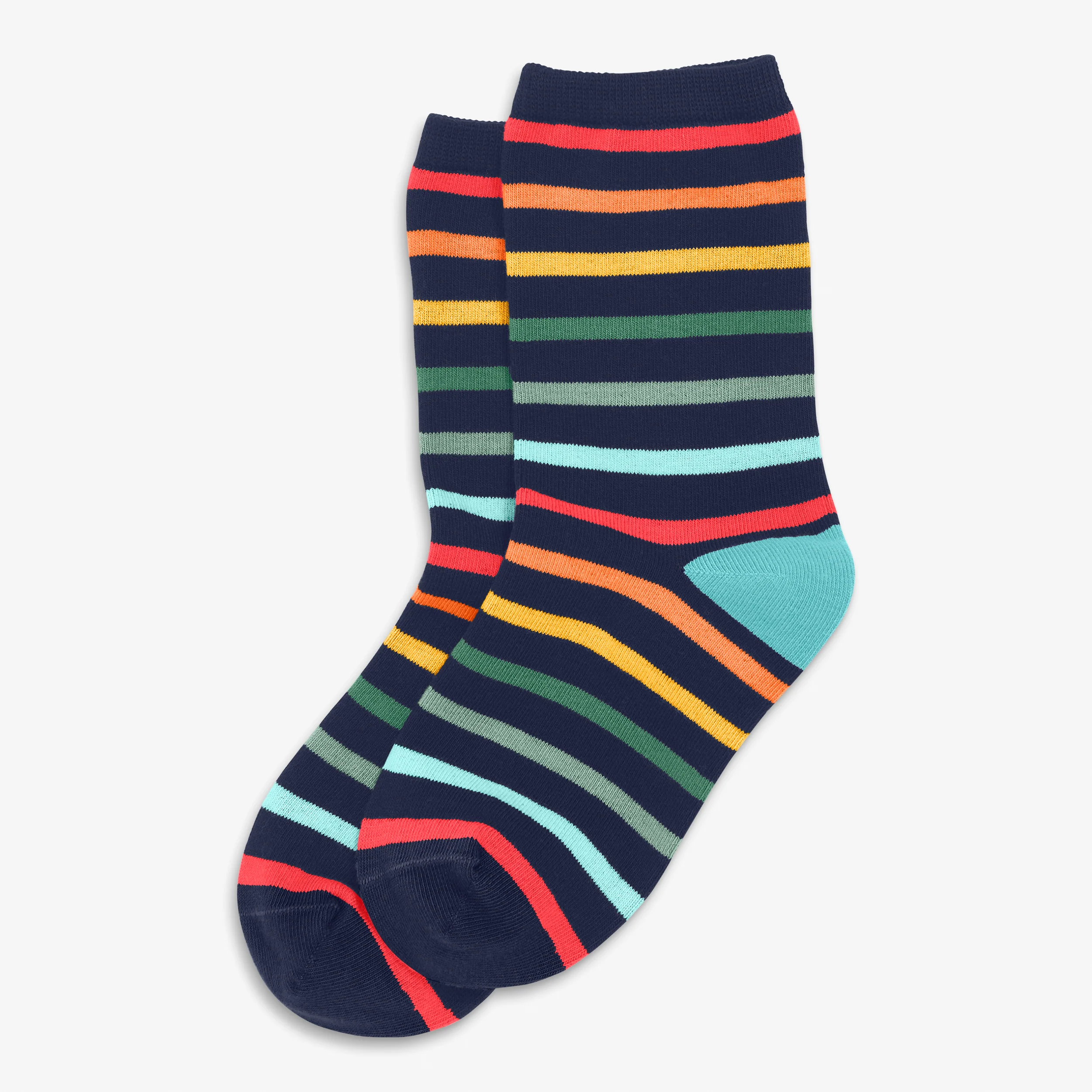 Clearance kids crew sock in rainbow stripe - Image 5