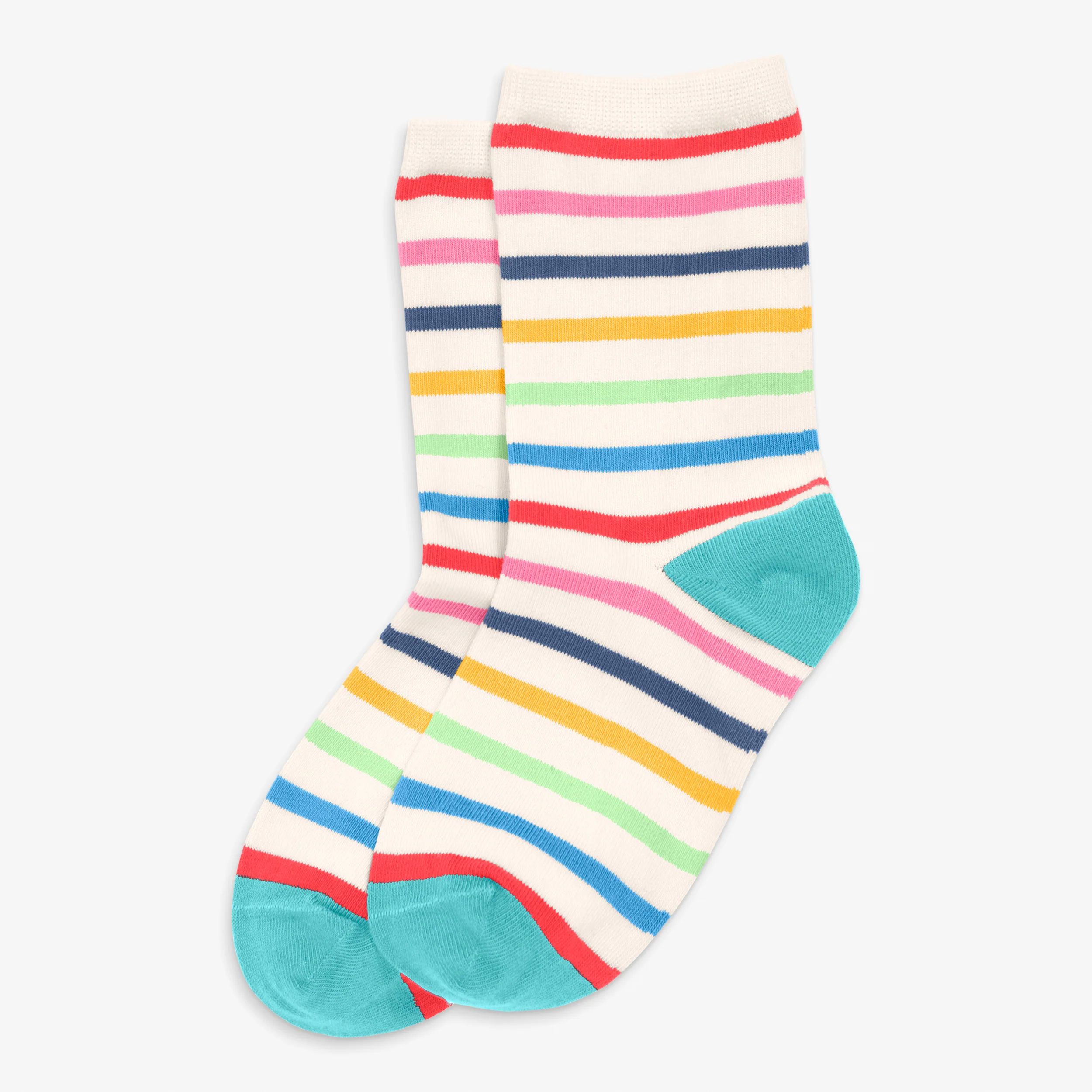 Clearance kids crew sock in rainbow stripe - Image 6