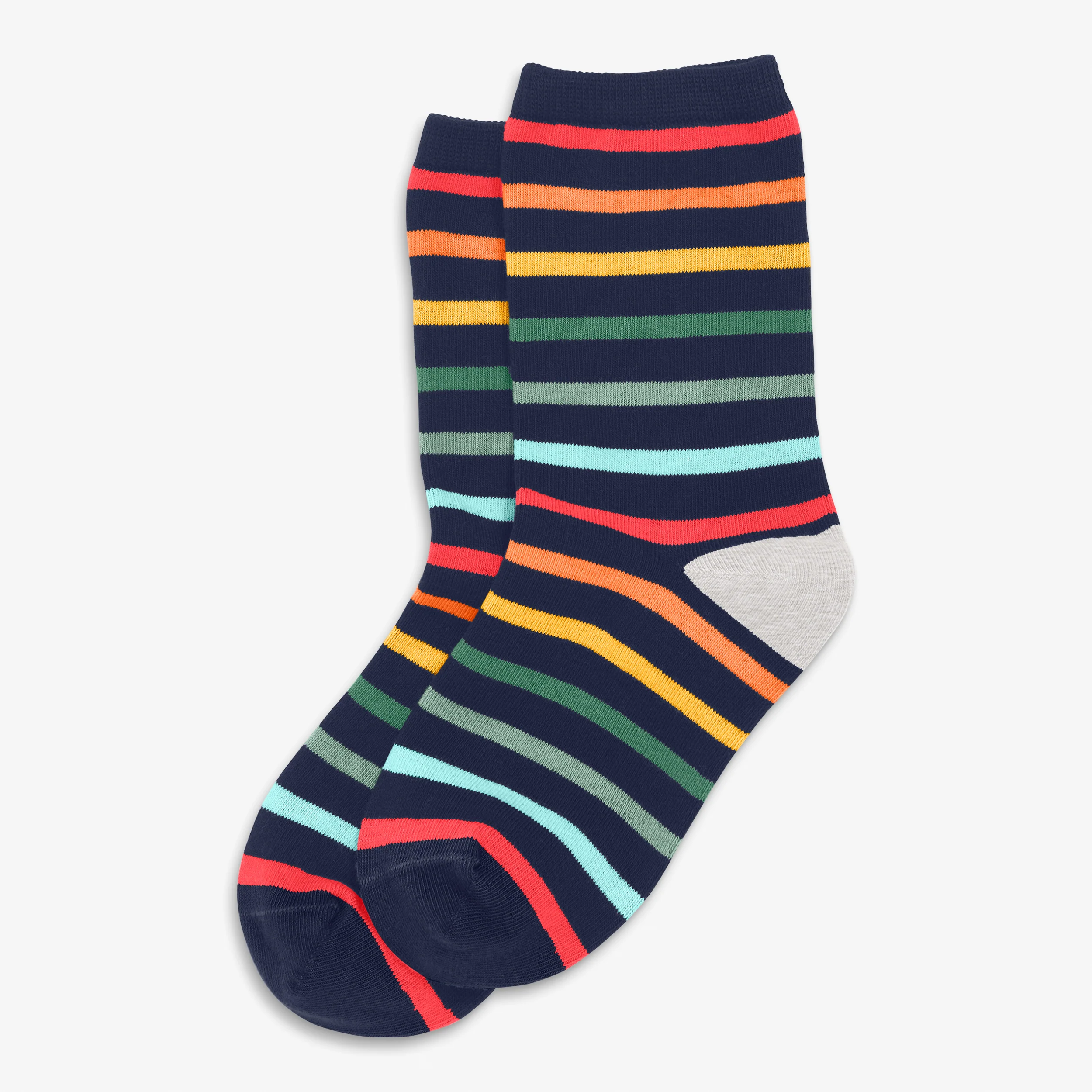 Clearance kids crew sock in rainbow stripe - Image 7