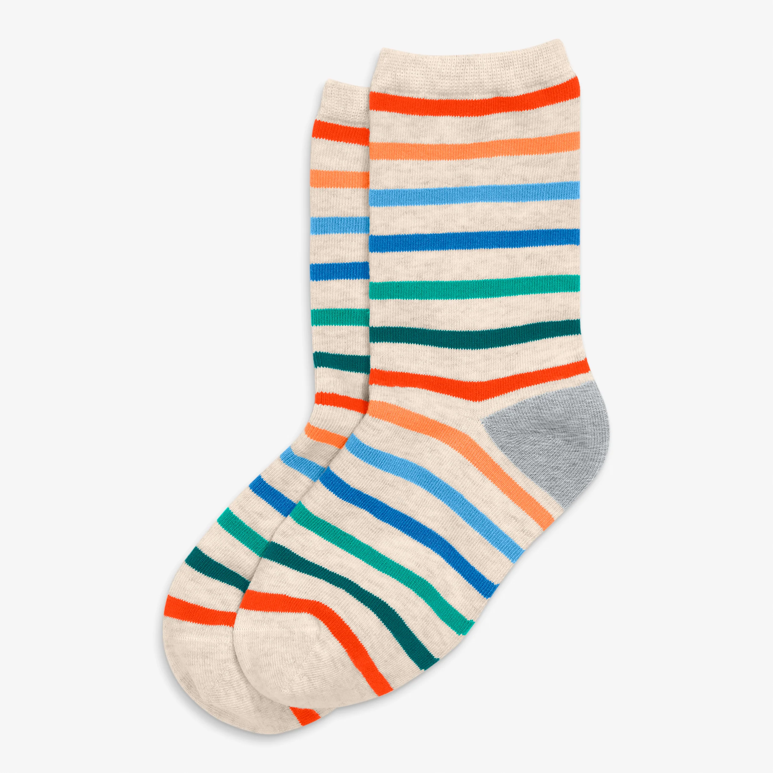 Clearance kids crew sock in rainbow stripe - Image 9