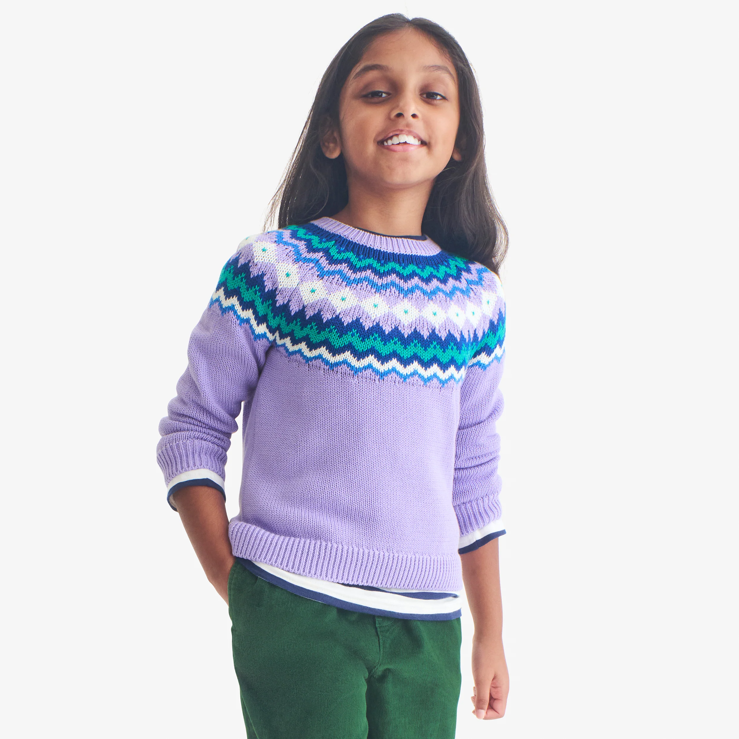 Kids fair isle sweater - Image 7