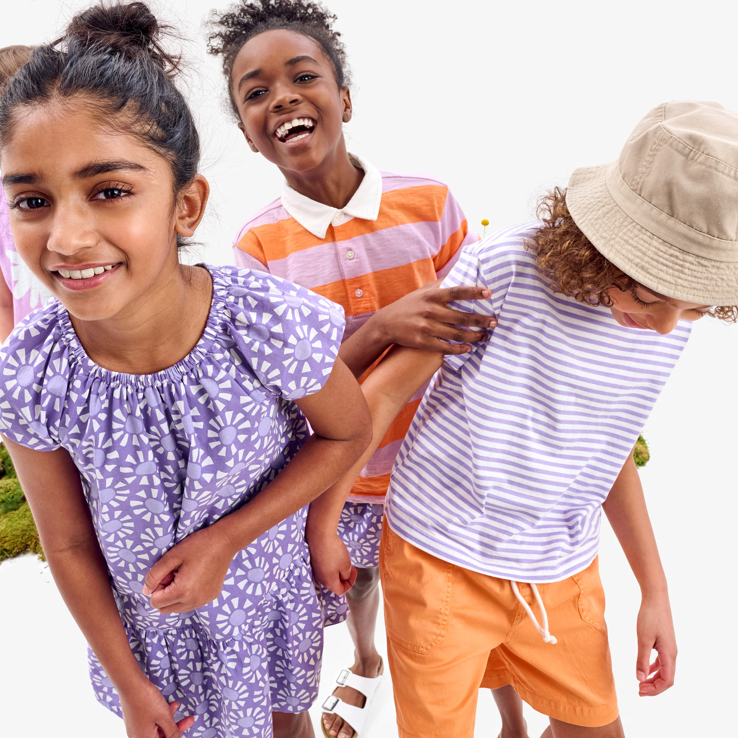 Clearance kids swing dress in cutout suns - Image 4