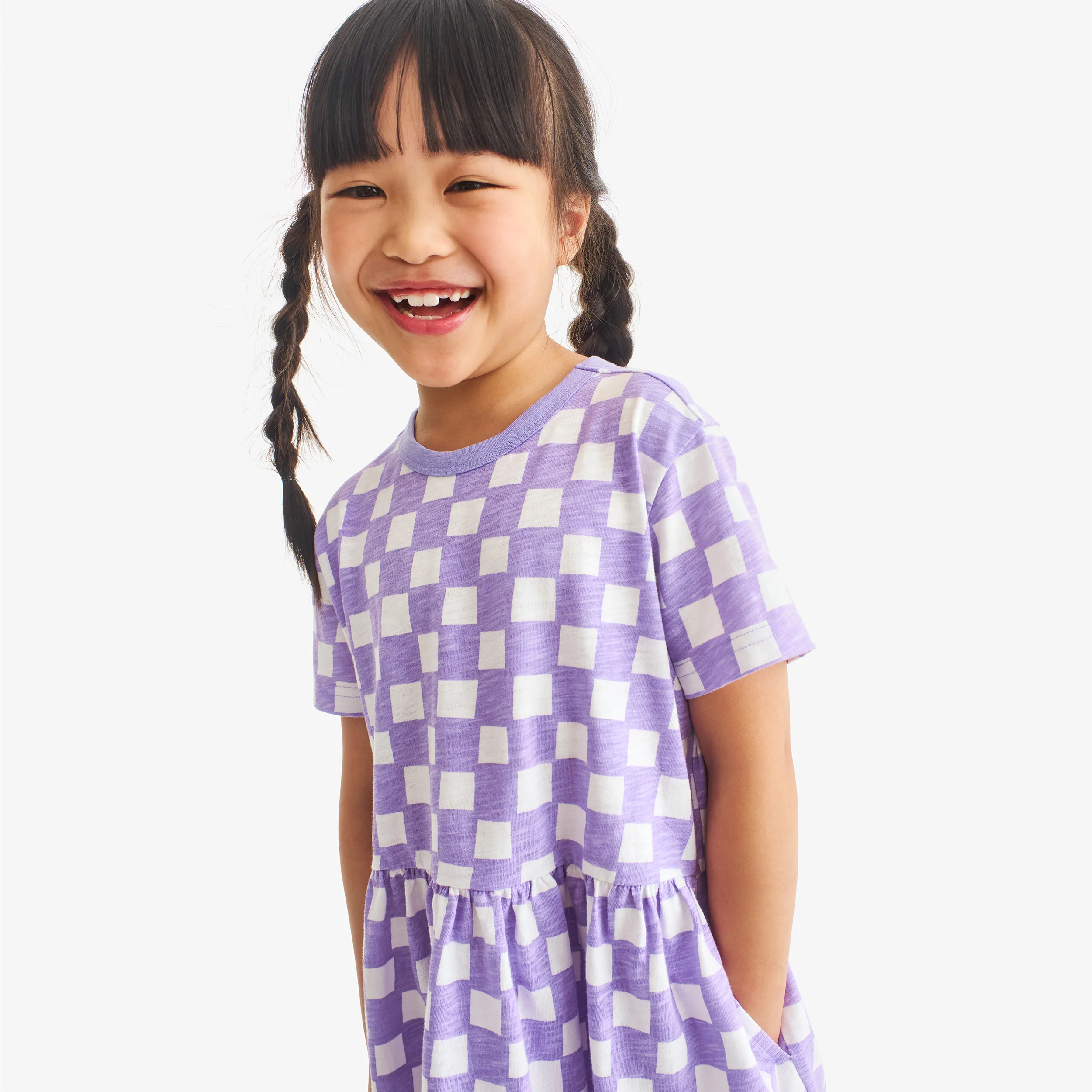 Kids check easy dress - Image 4