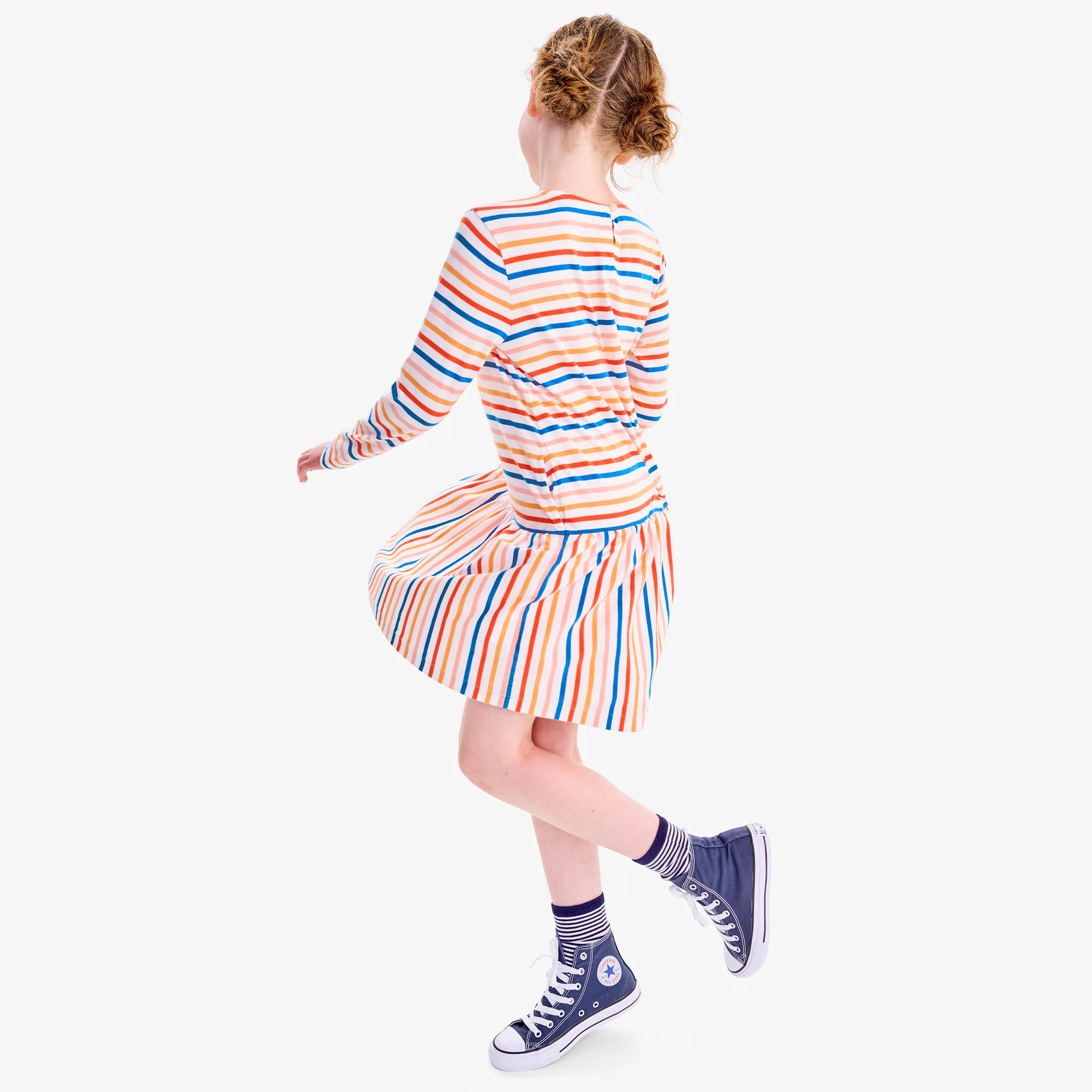 Clearance kids explorer dress in multi-stripe - Image 4