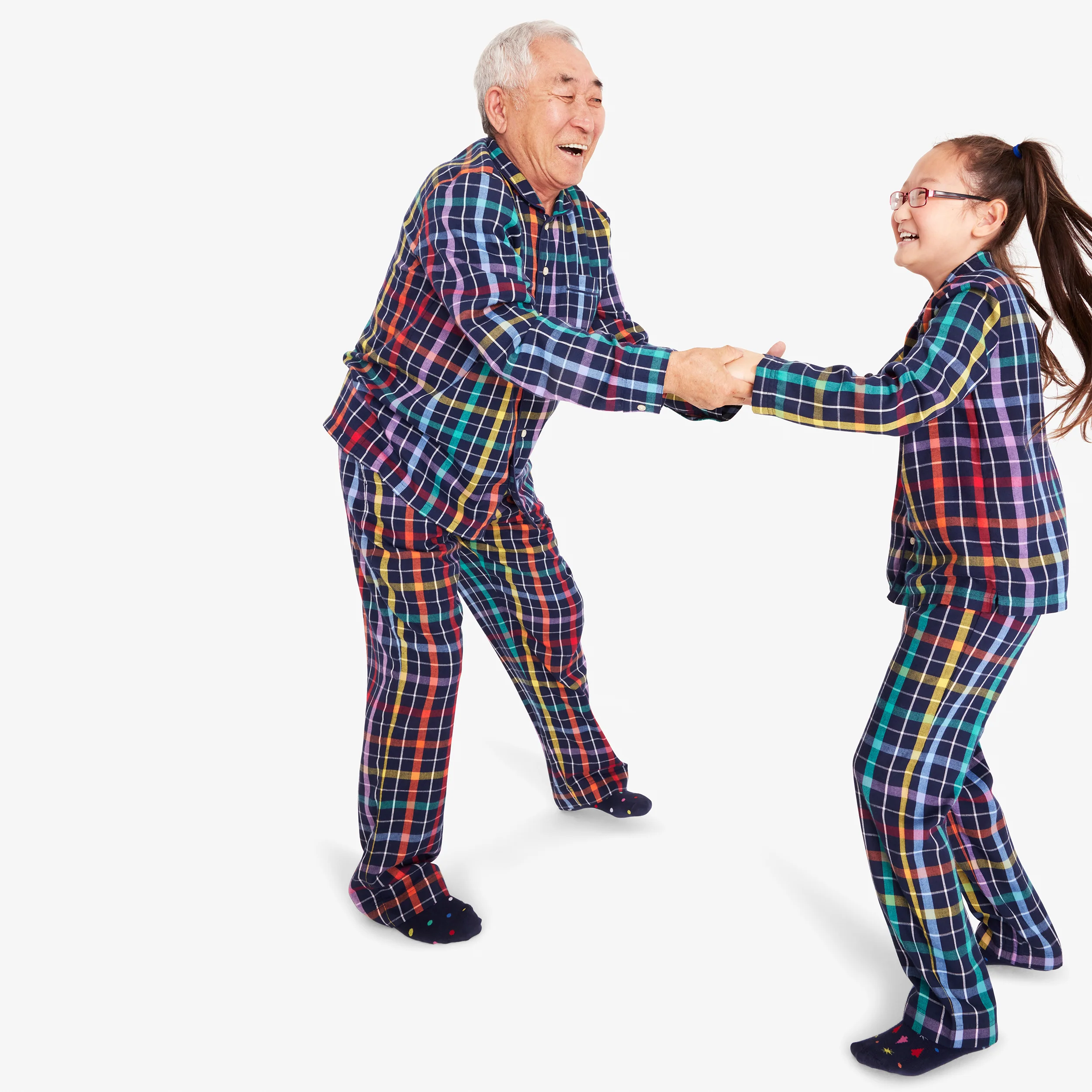 Clearance kids rainbow plaid flannel pj pant - Image 2
