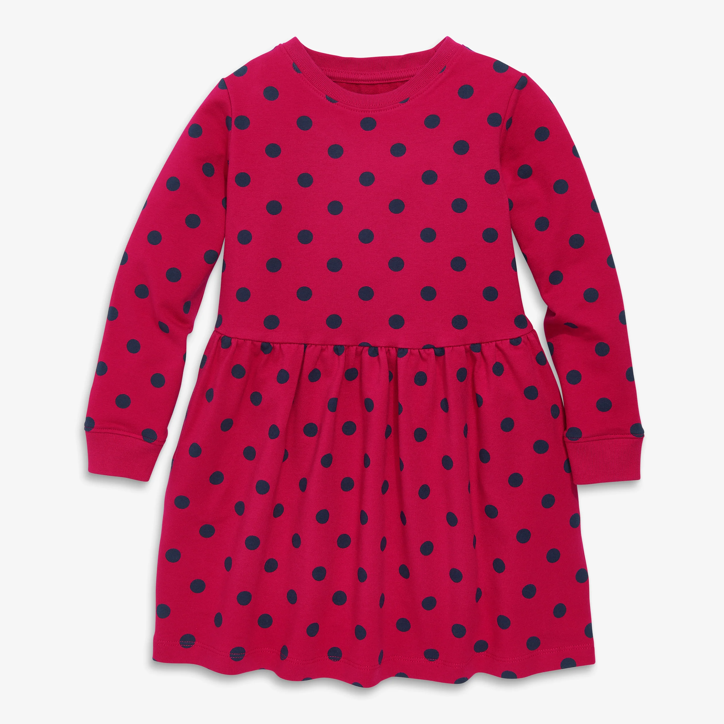 Clearance kids cozy pocket dress in dot
