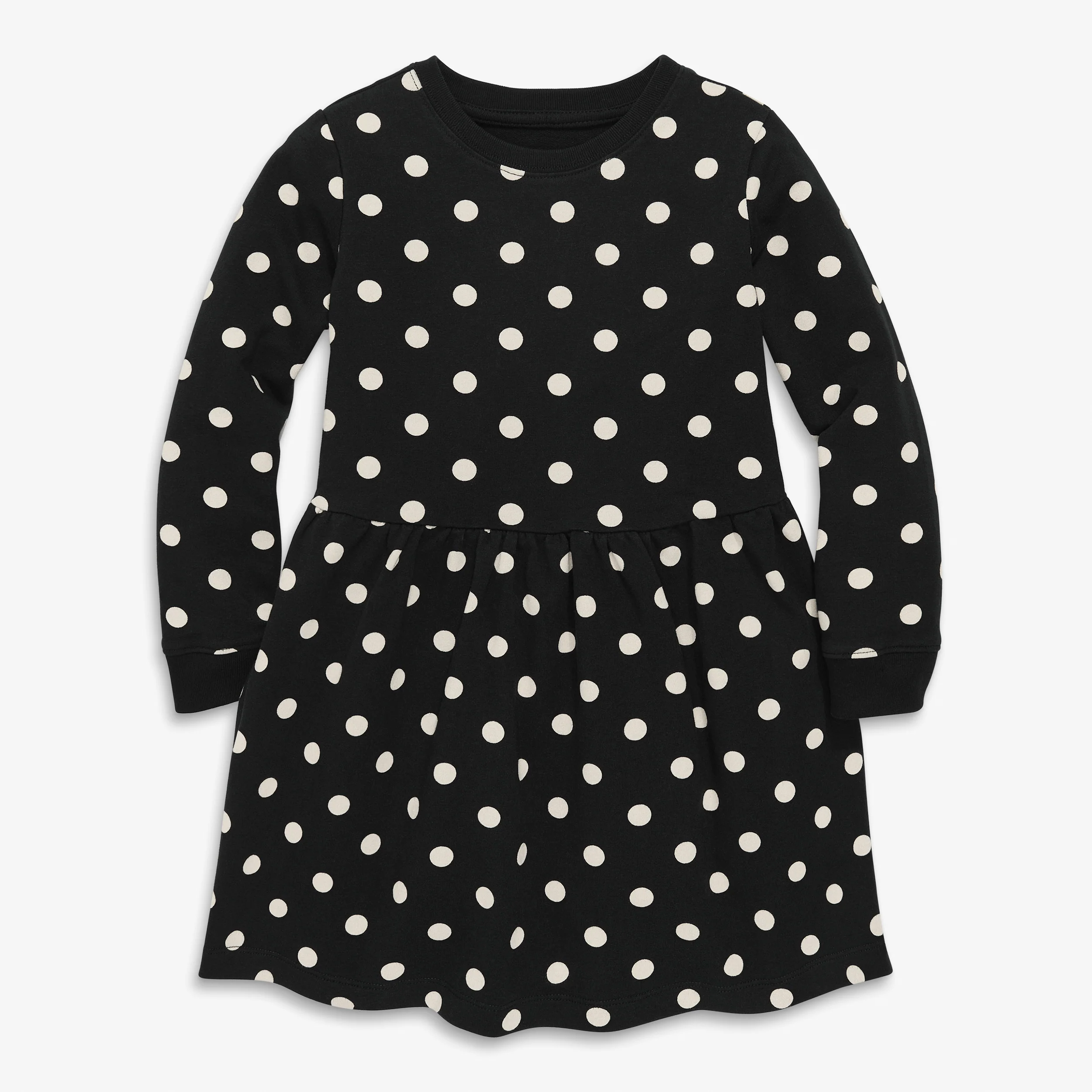 Clearance kids cozy pocket dress in dot - Image 3