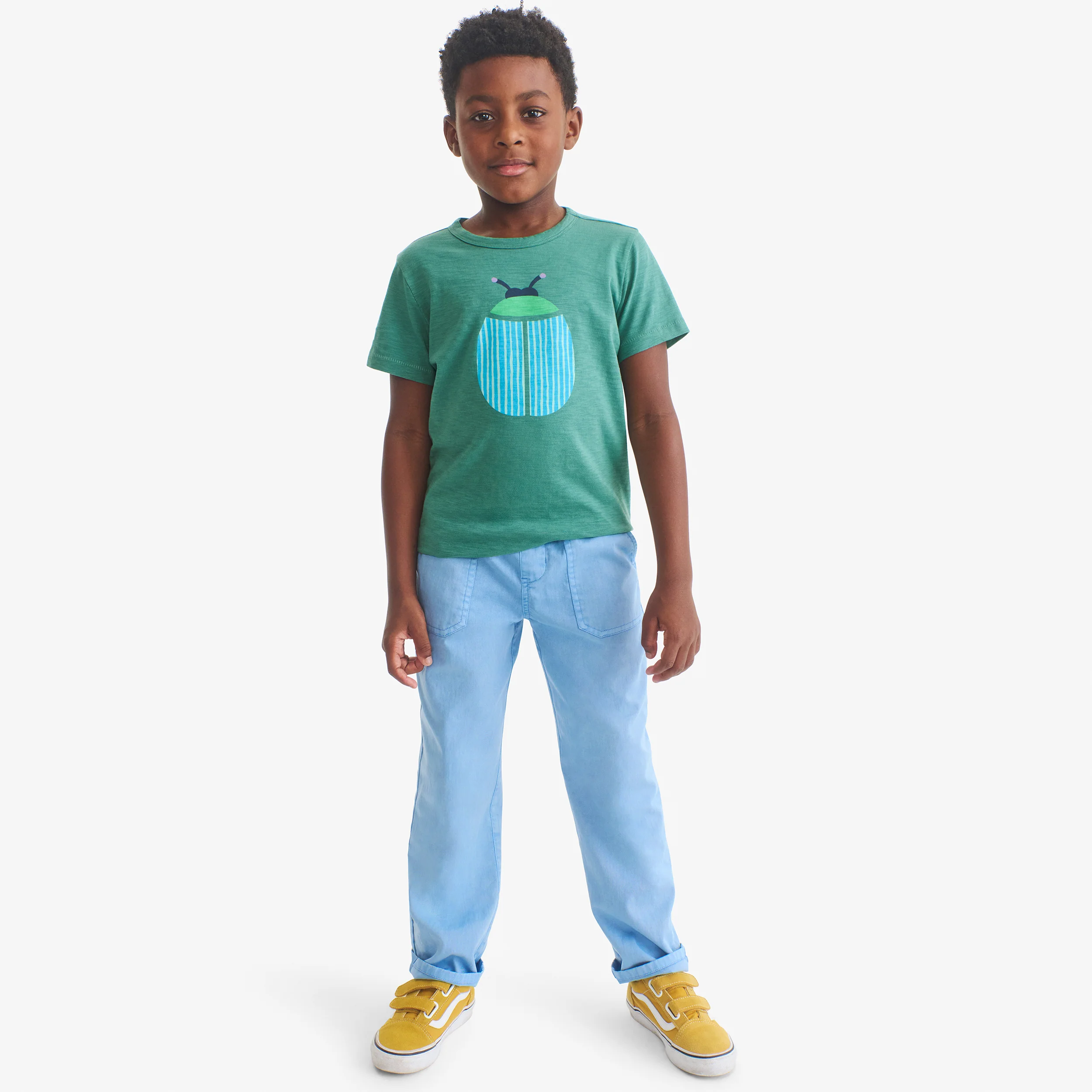 Kids garment dyed stretch chino pocket pant - Image 7