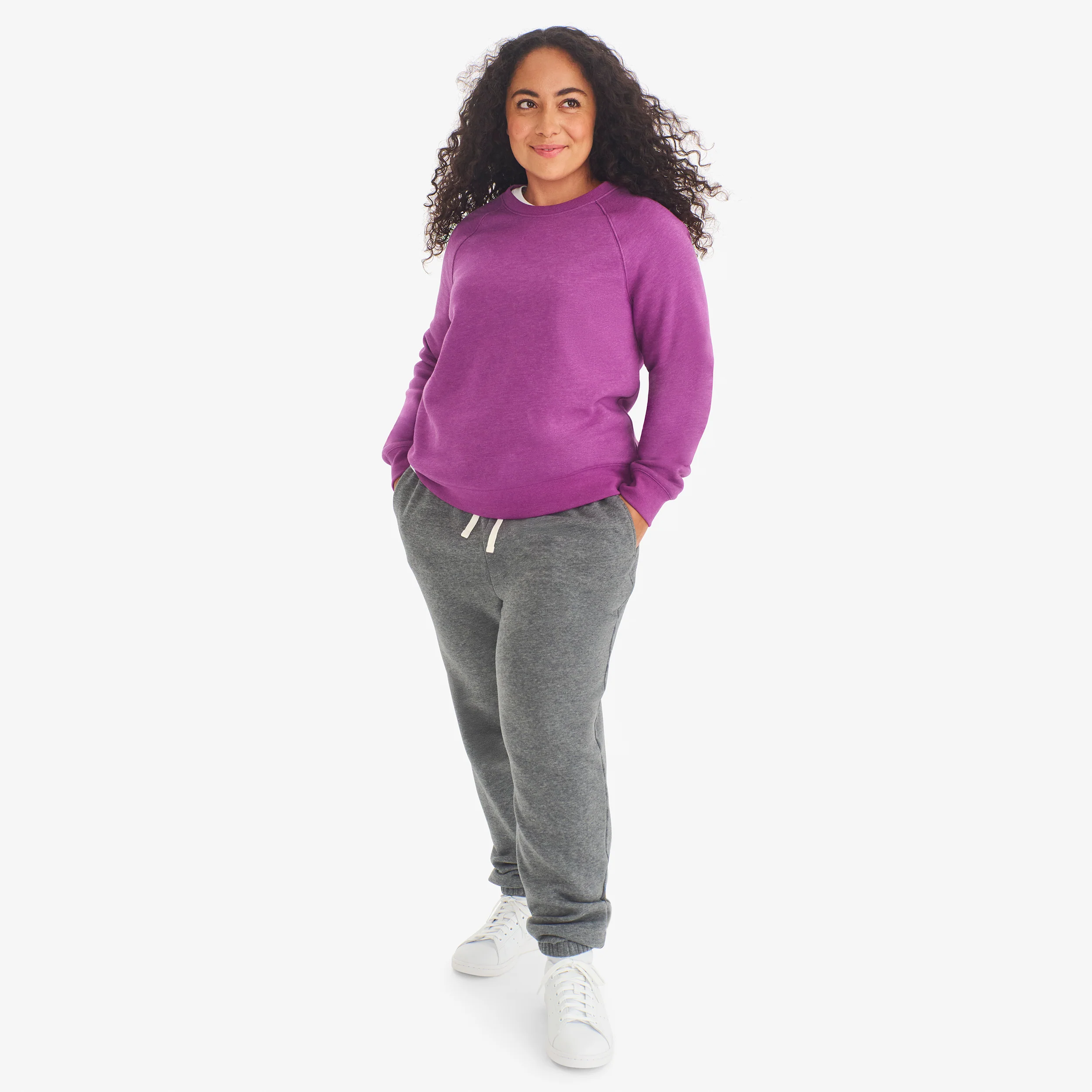 Adult cozy fleece sweatshirt (women's fit) - Image 11