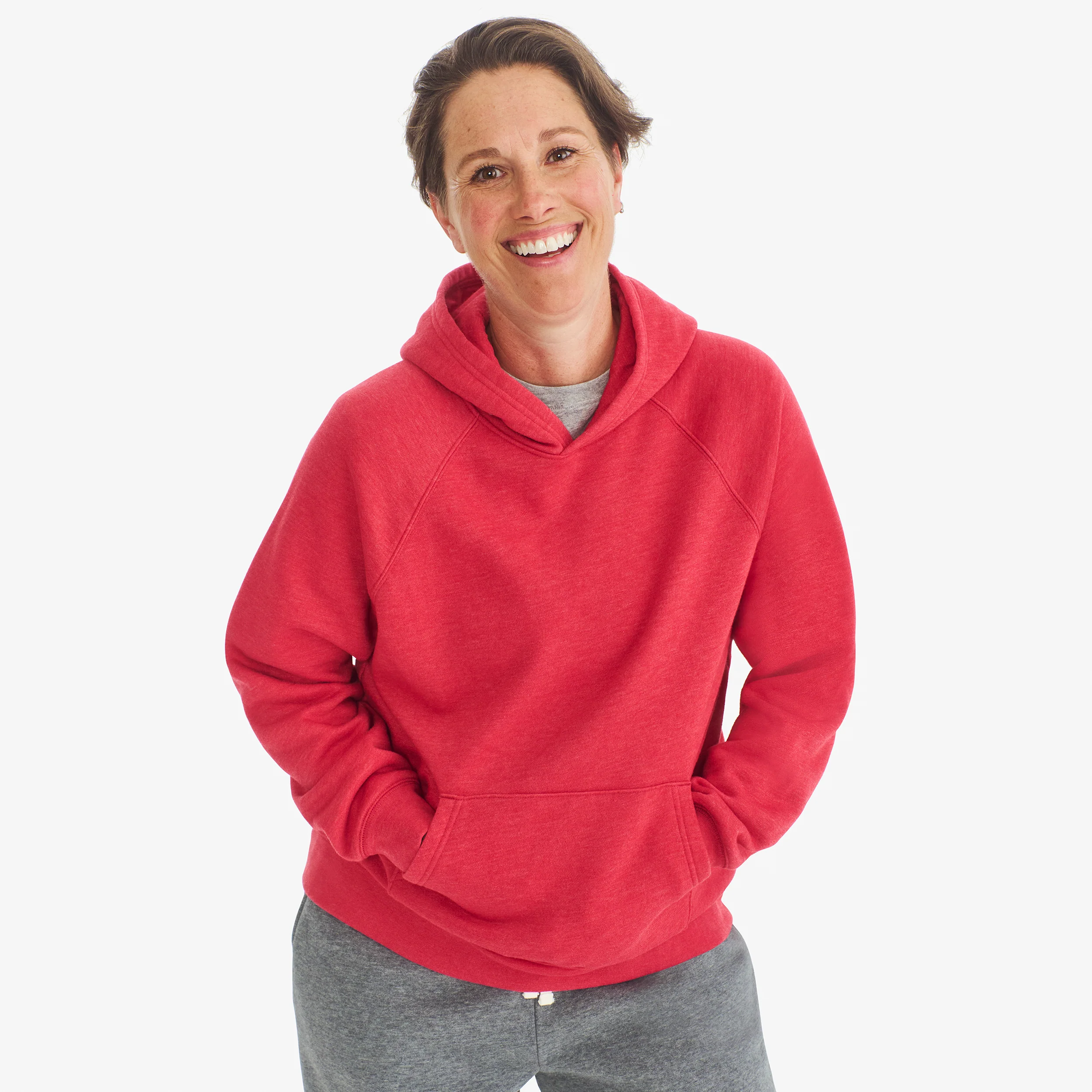 Clearance adult cozy fleece pullover hoodie (women's fit) - Image 7