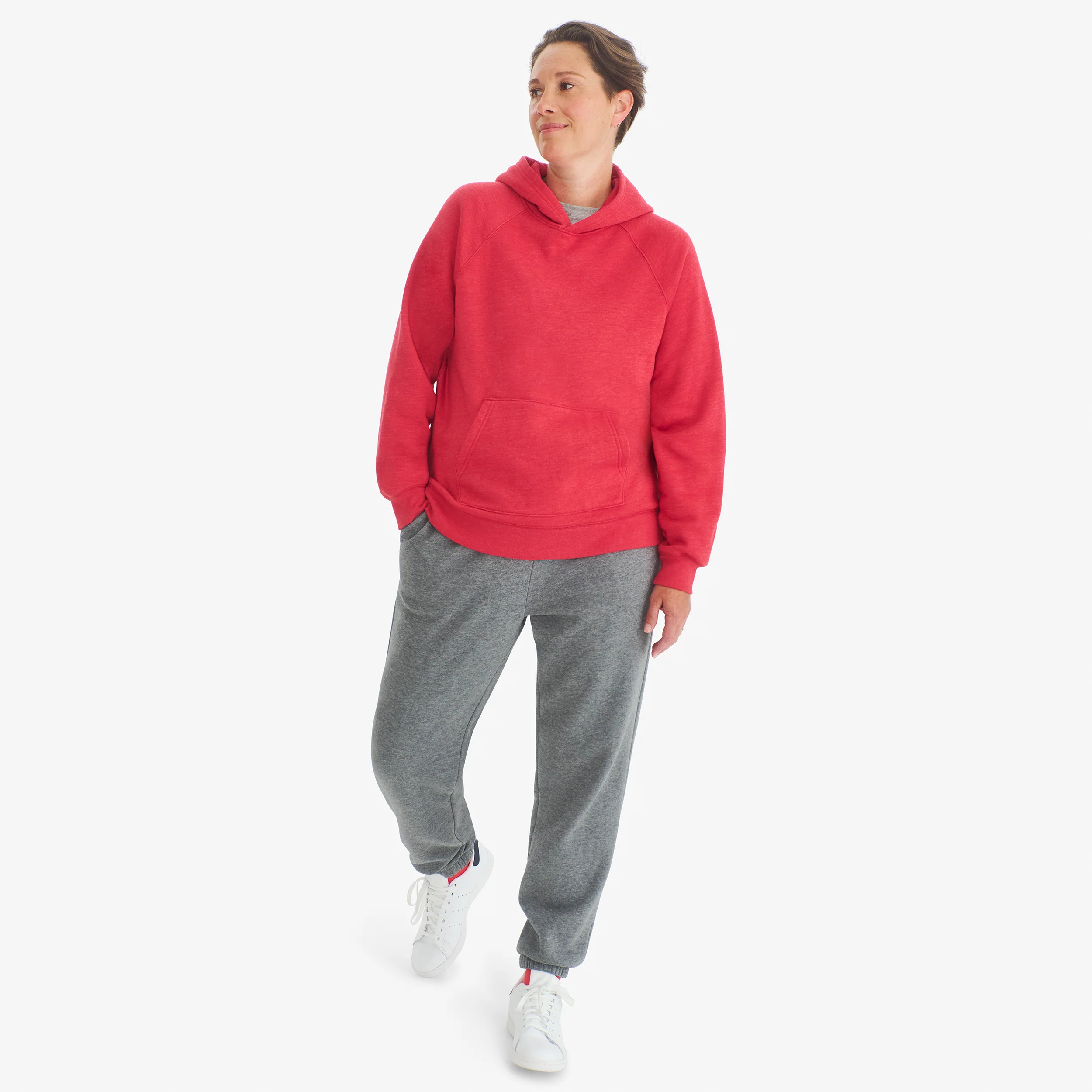 Clearance adult cozy fleece pullover hoodie (women's fit) - Image 8