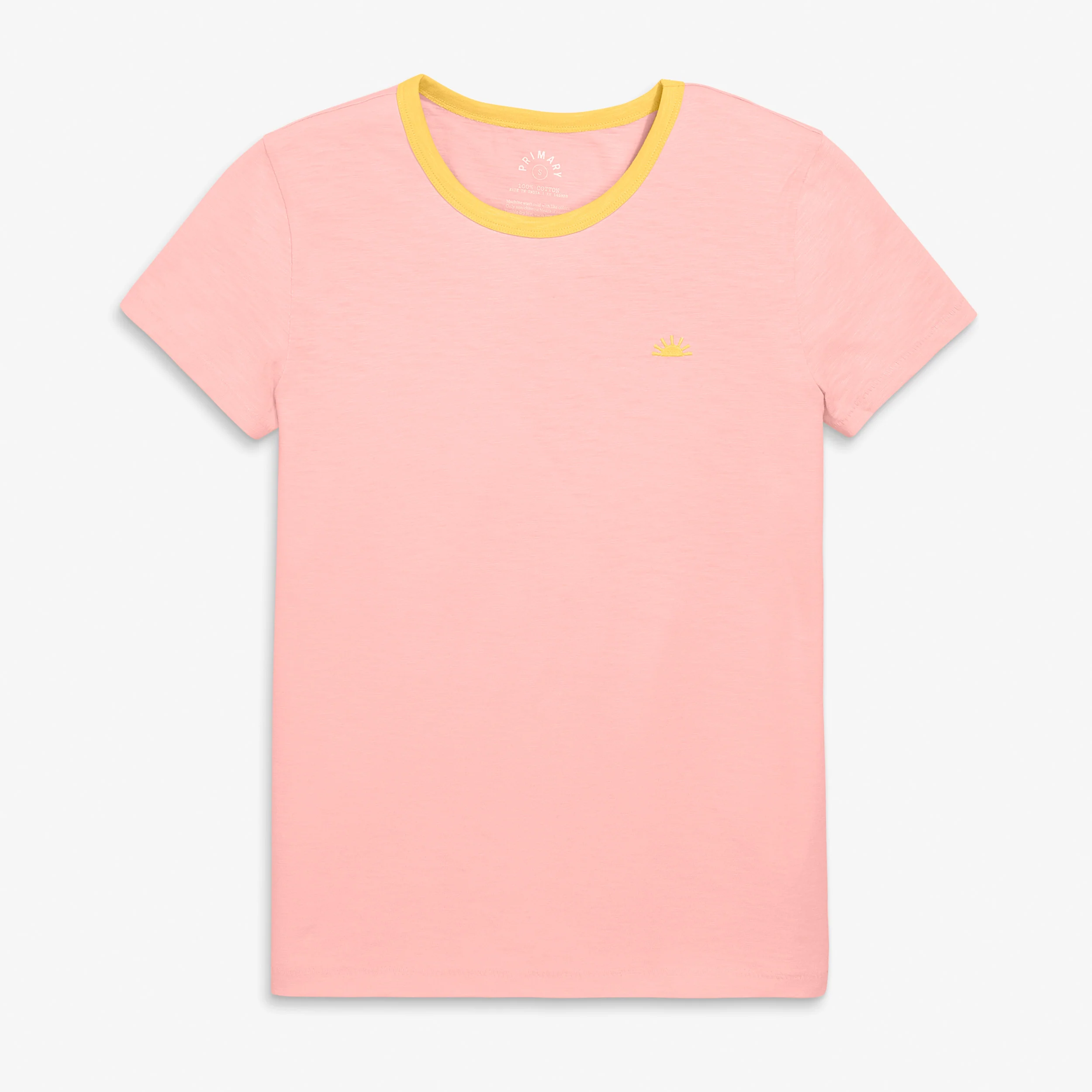 Clearance adult embroidered classic slub crewneck tee (women's fit) - Image 2