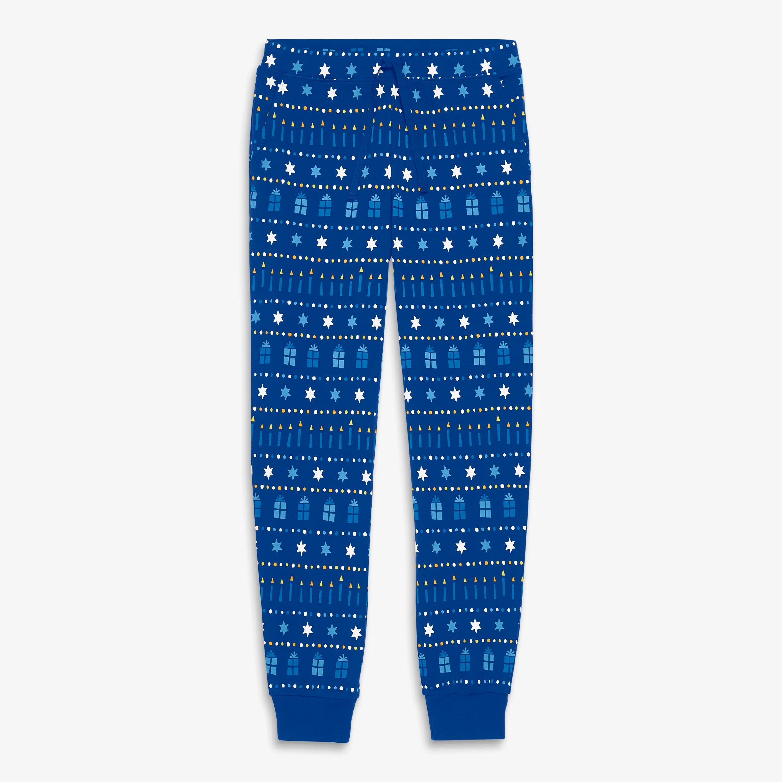 Clearance adult organic pj pant in festive lights (unisex fit) - Image 2