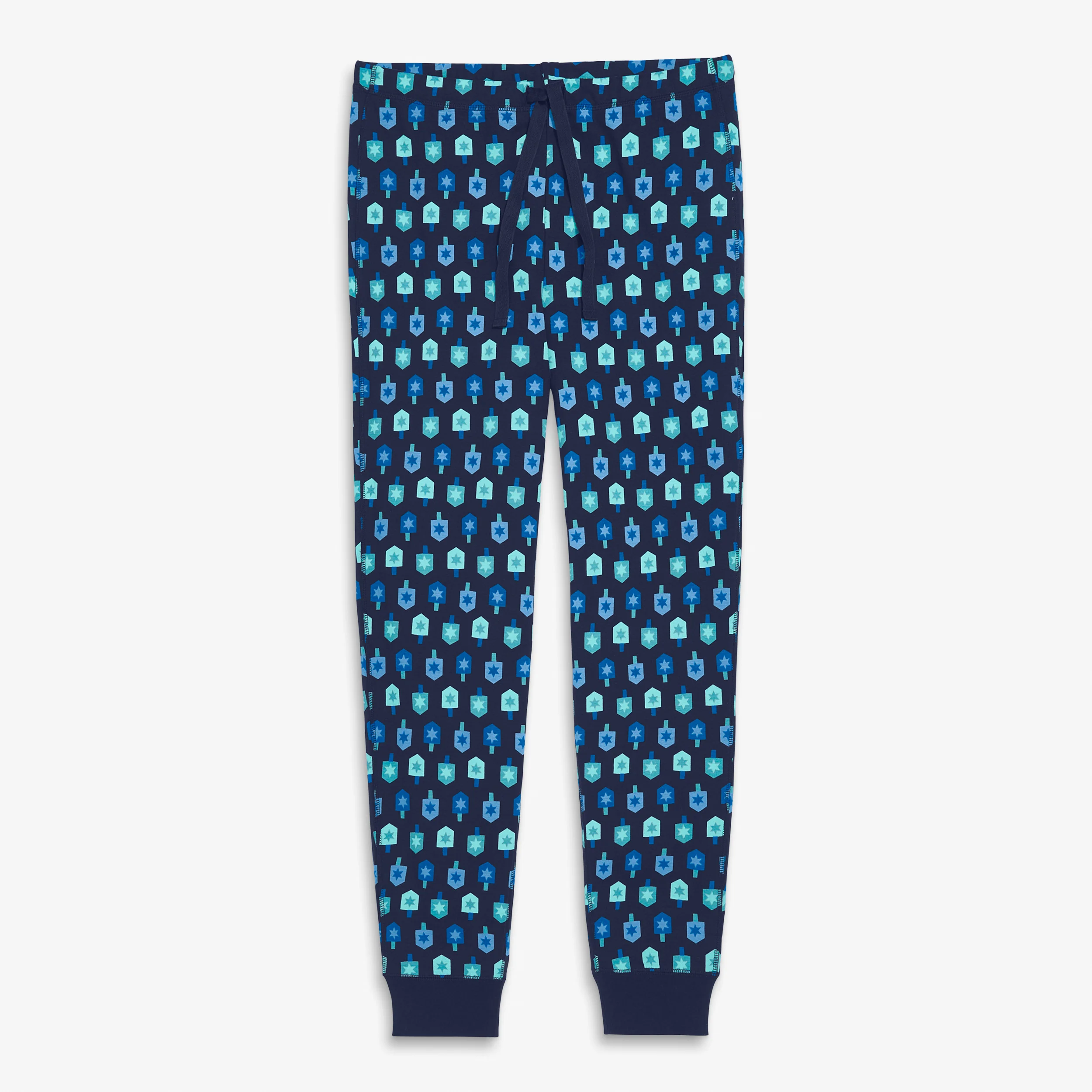 Clearance adult organic pj pant in spinning dreidels (unisex fit)