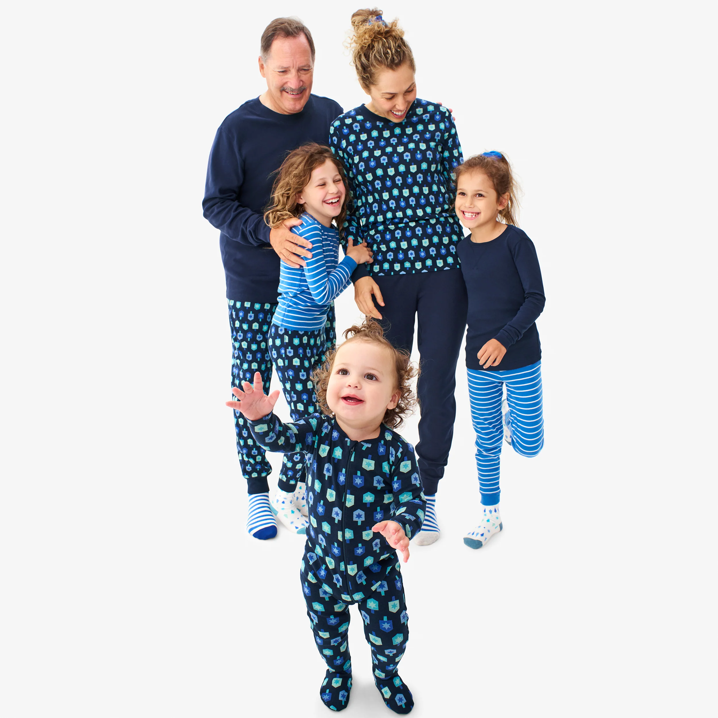 Clearance adult organic pj top in spinning dreidels (unisex fit) - Image 2