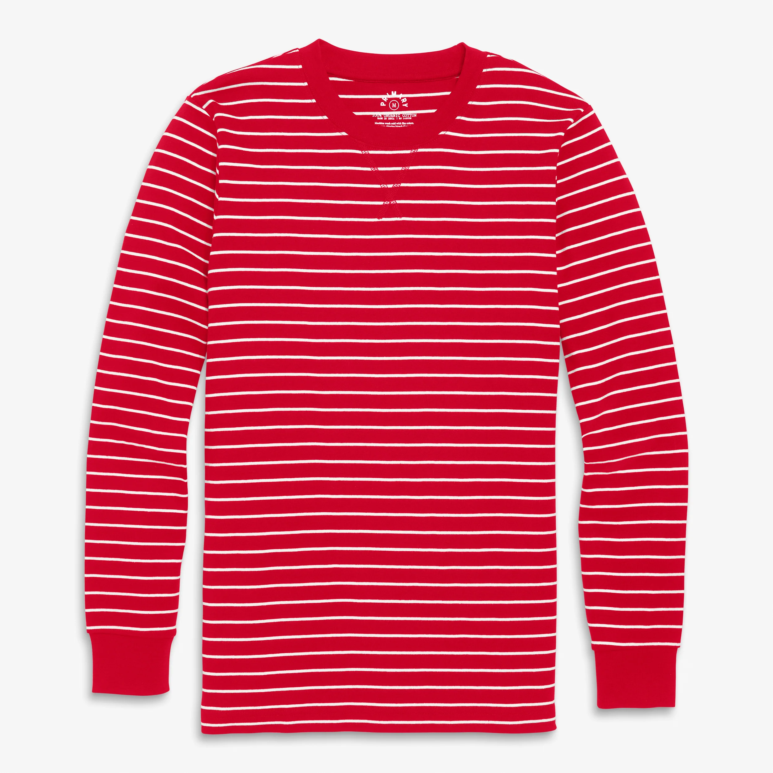 Clearance adult organic pj top in stripe (unisex fit) - Image 2