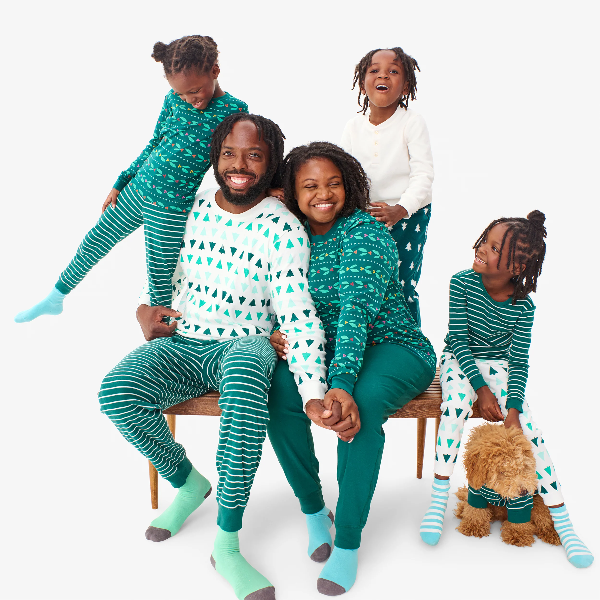 Clearance adult organic pj top in candy trees (unisex fit) - Image 3