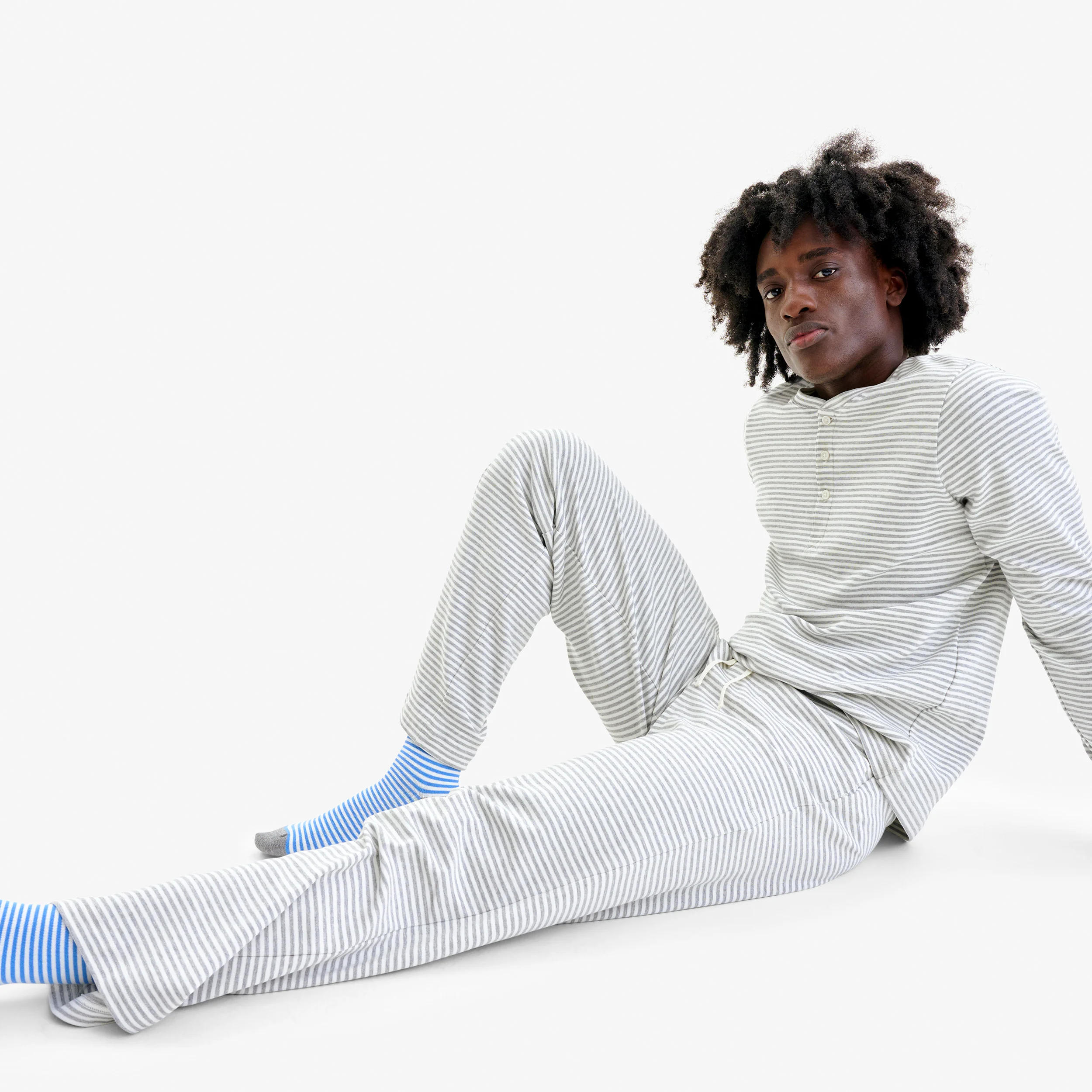 Adult wide leg PJ pant in stripe (unisex fit) - Image 6