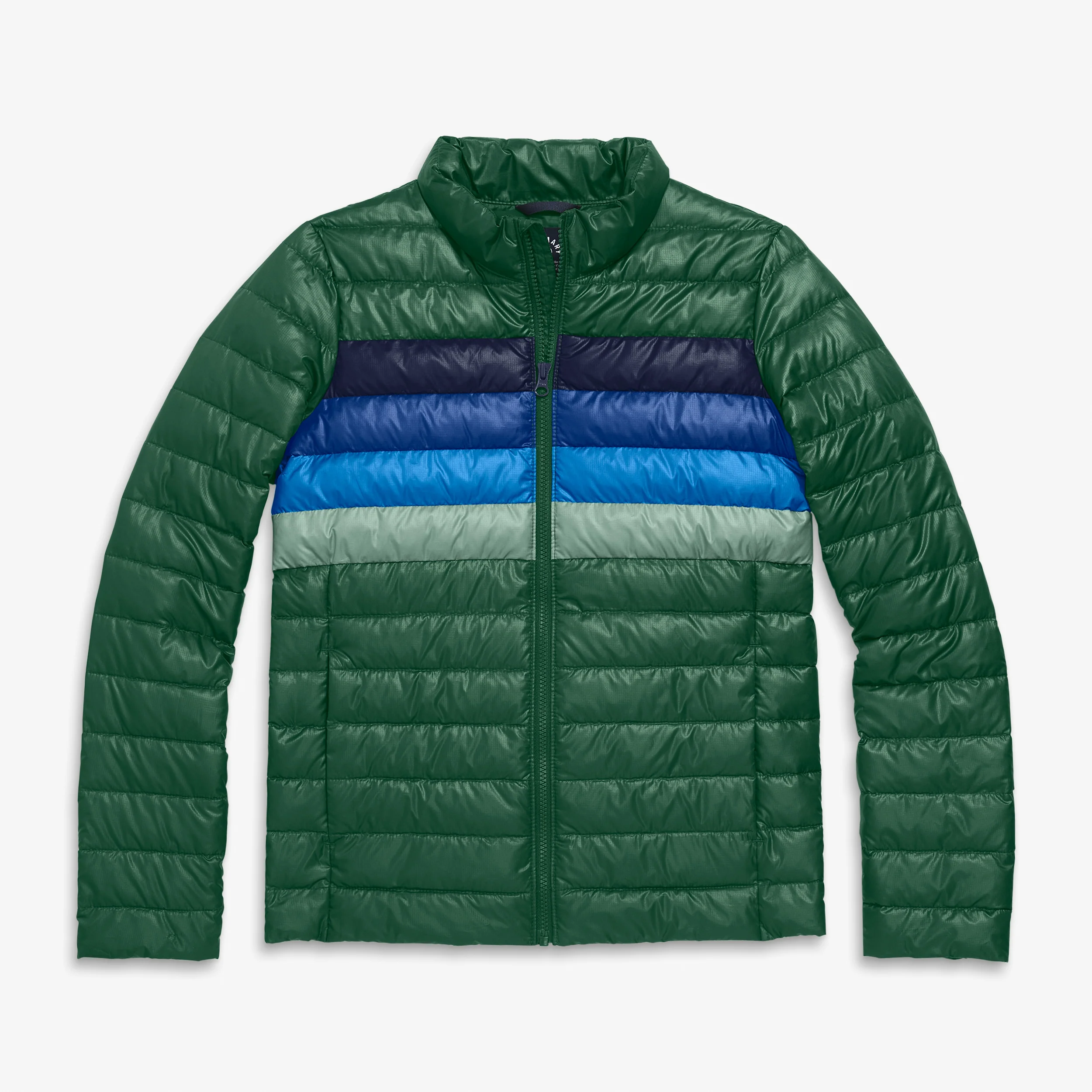 Adult stripe lightweight puffer jacket (women's fit) - Image 3