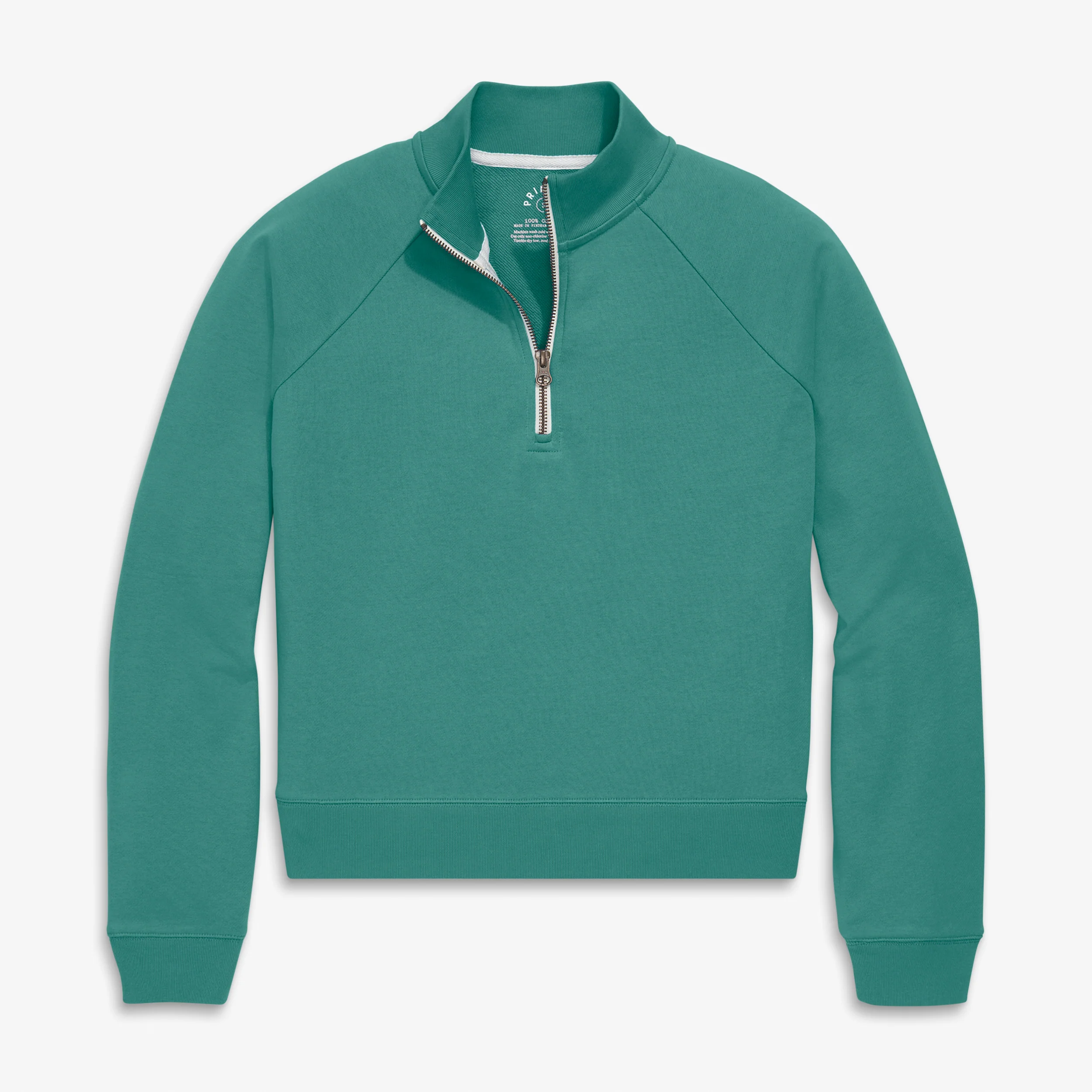 Adult half-zip crop sweatshirt (women's fit) - Image 2