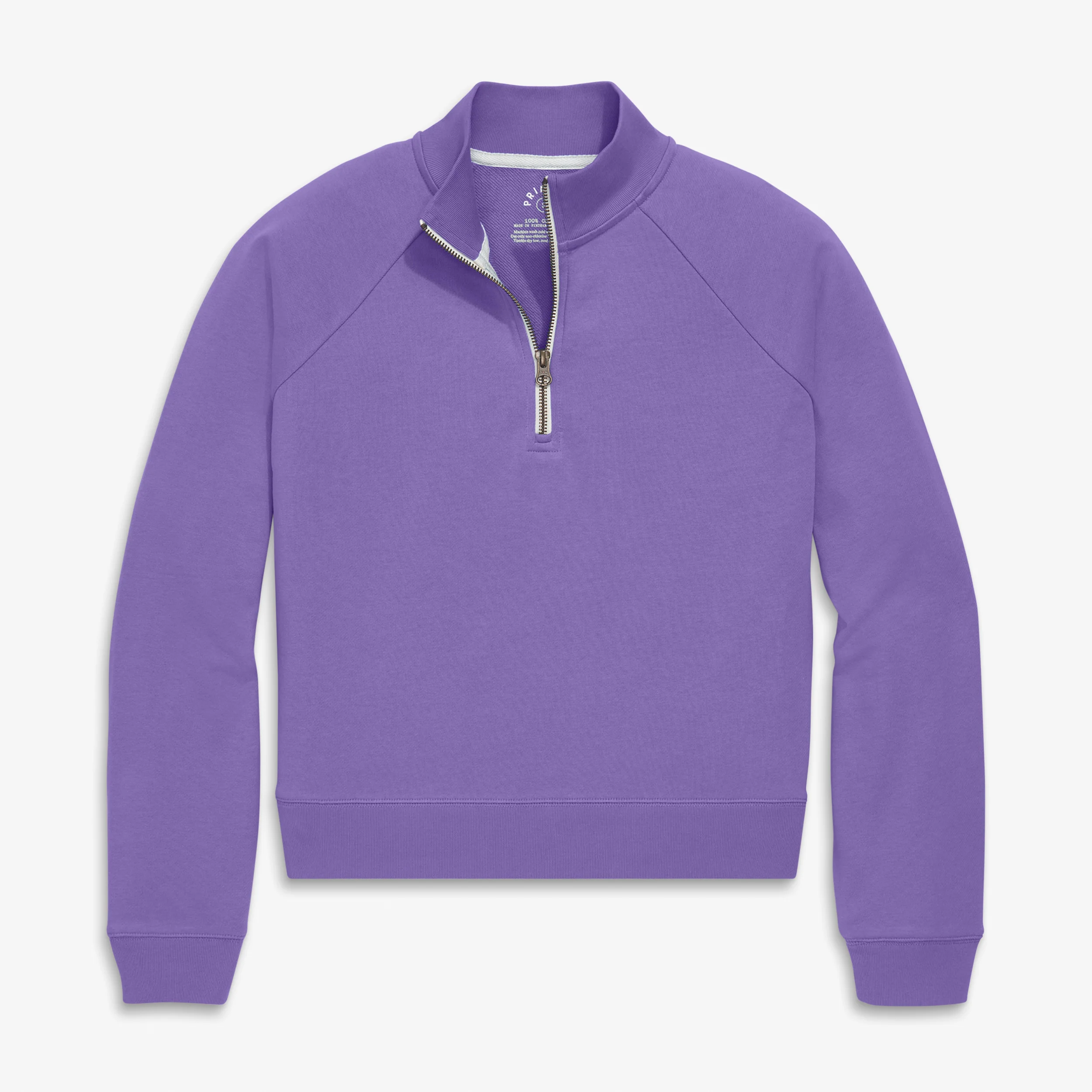 Adult half-zip crop sweatshirt (women's fit) - Image 4