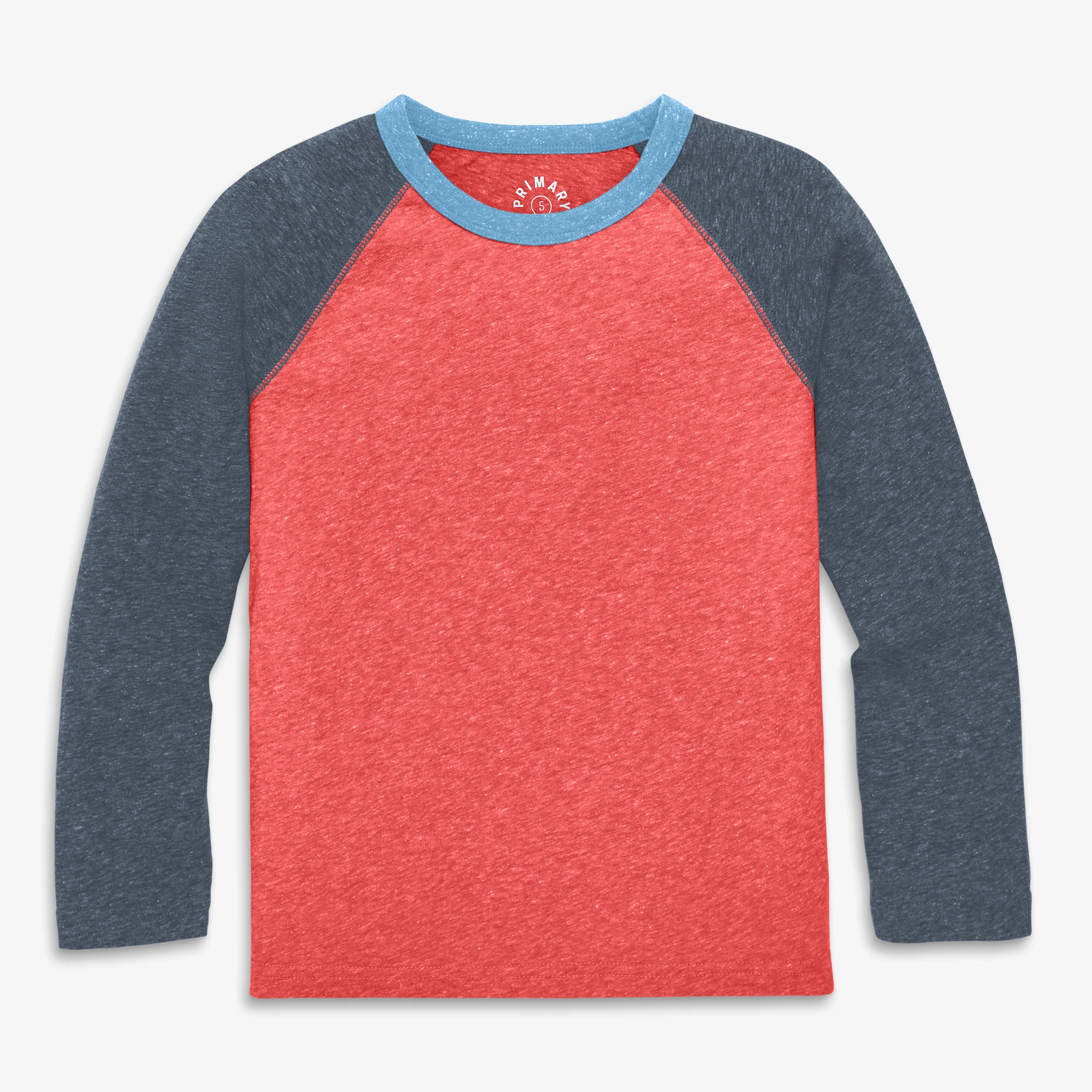 Kids heathered long sleeve baseball tee - Image 5