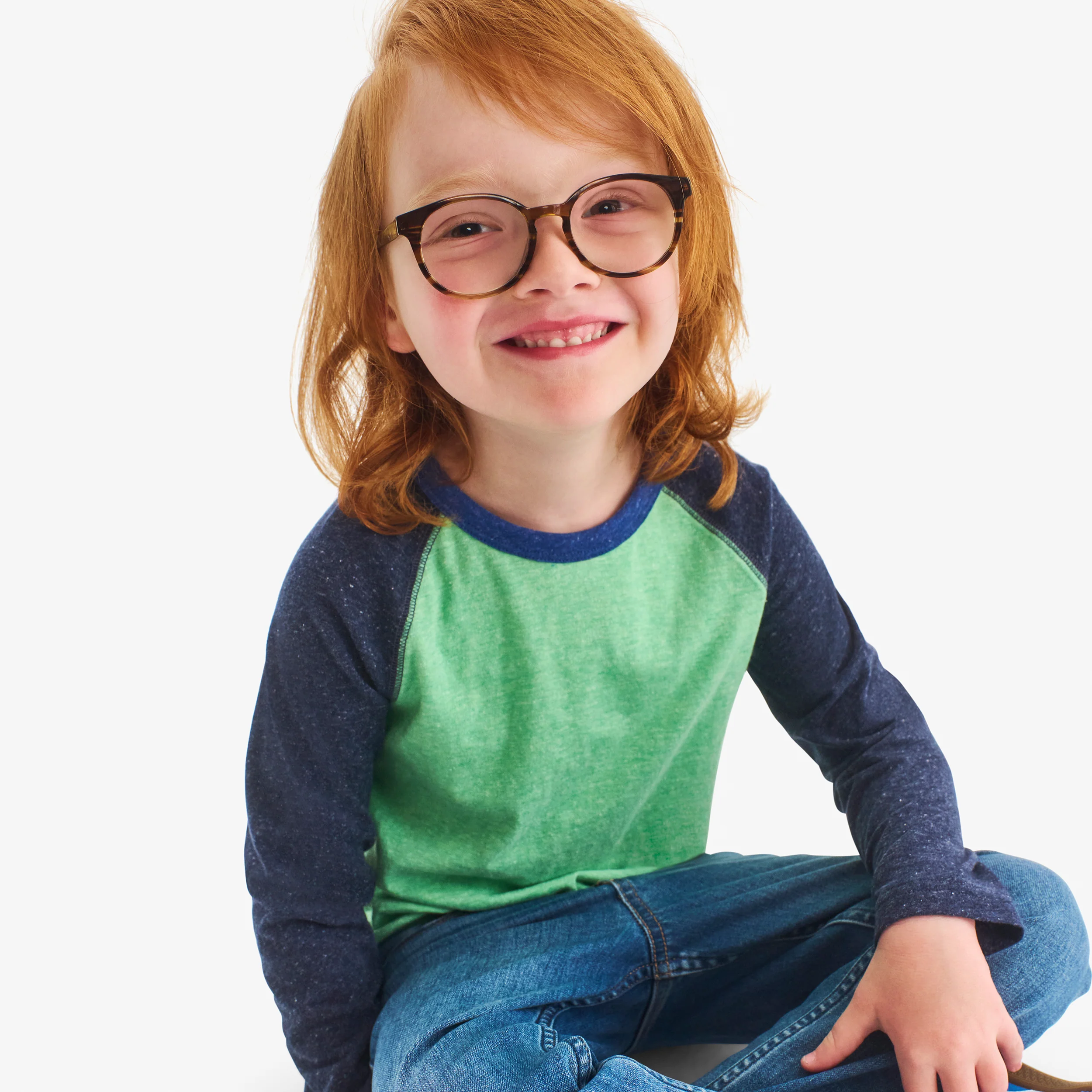 Kids heathered long sleeve baseball tee - Image 8