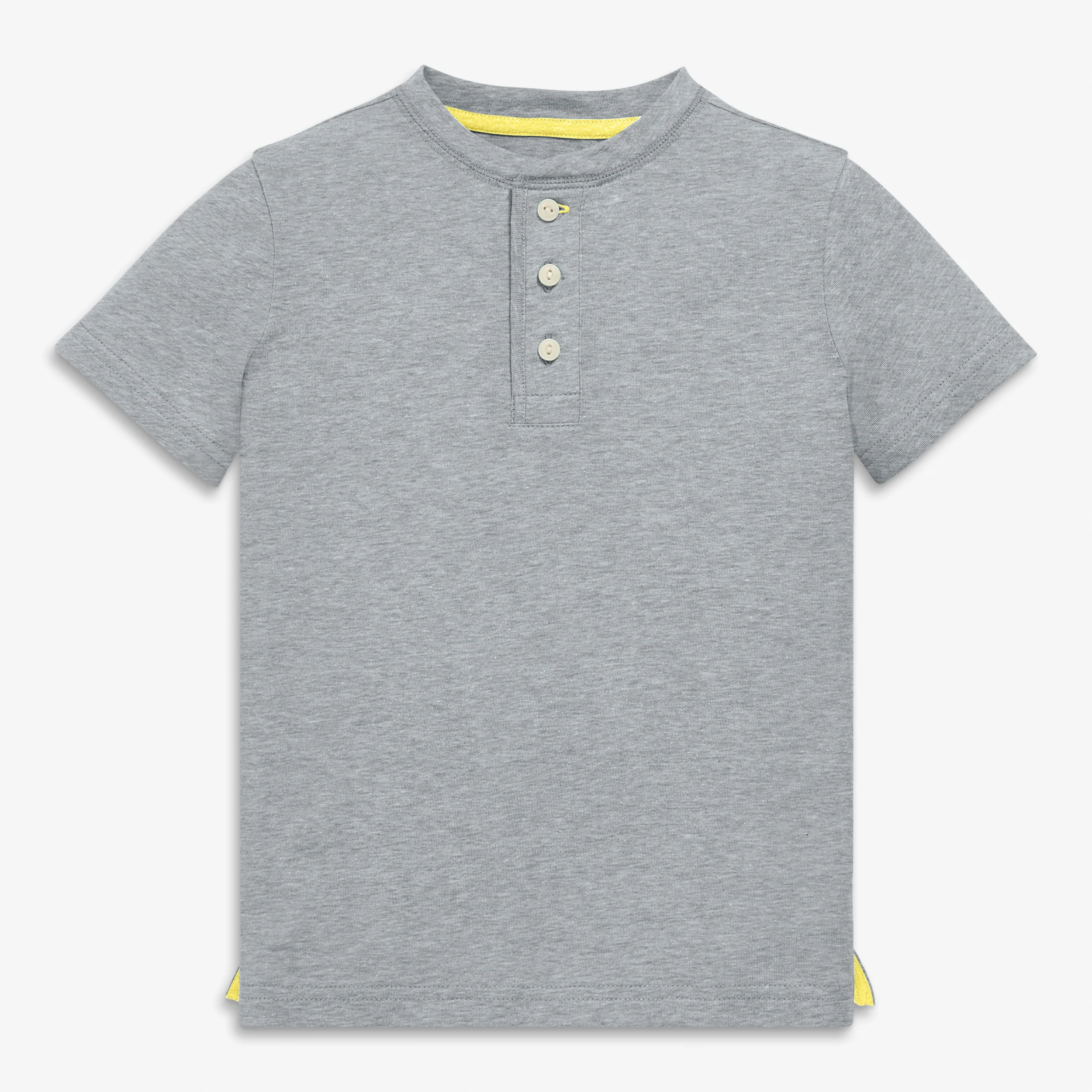Kids heathered henley tee - Image 4